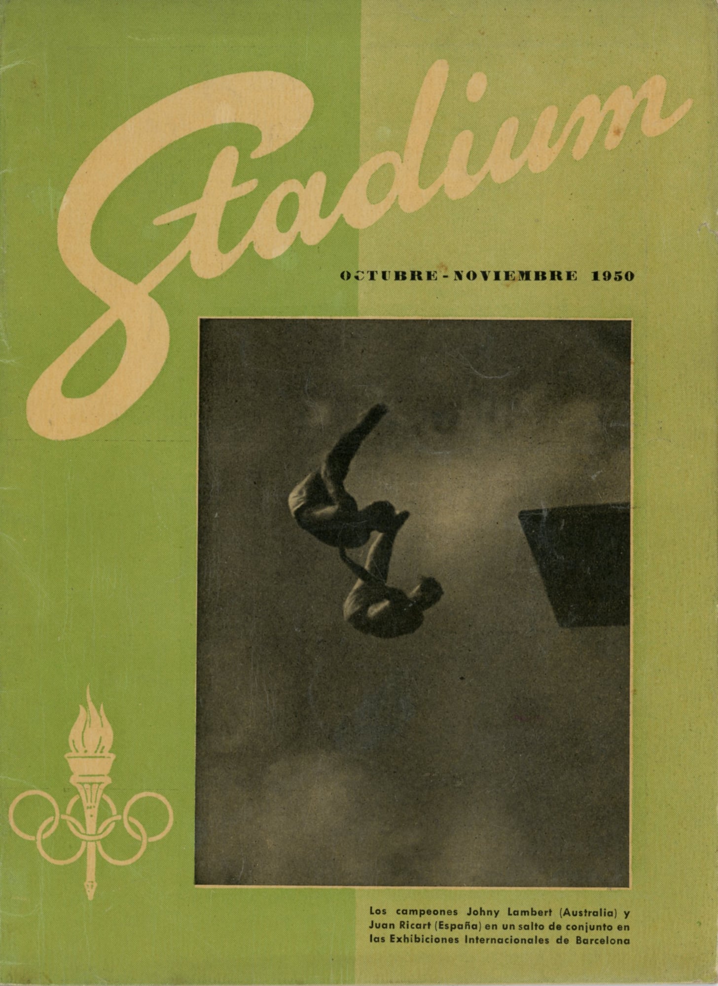 Stadium : Boletín de divulgación del deporte olímpico - Portada