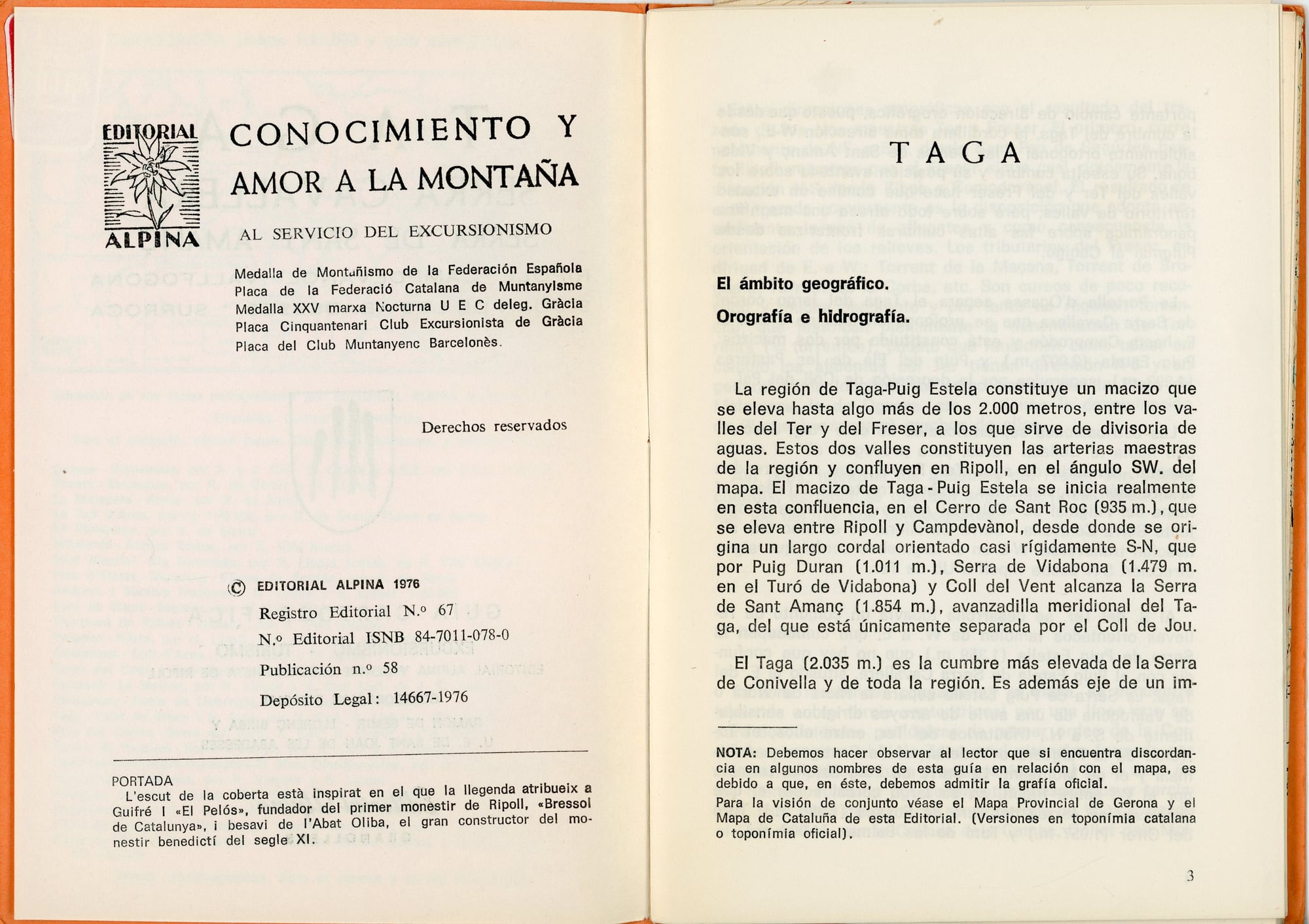 Taga : Serra Cavallera : Serra de Sant Amanç : Ripoll - Campdevànol - Vallfogona - S. Joan de les Abadesses - Surroca - Miniatura 3