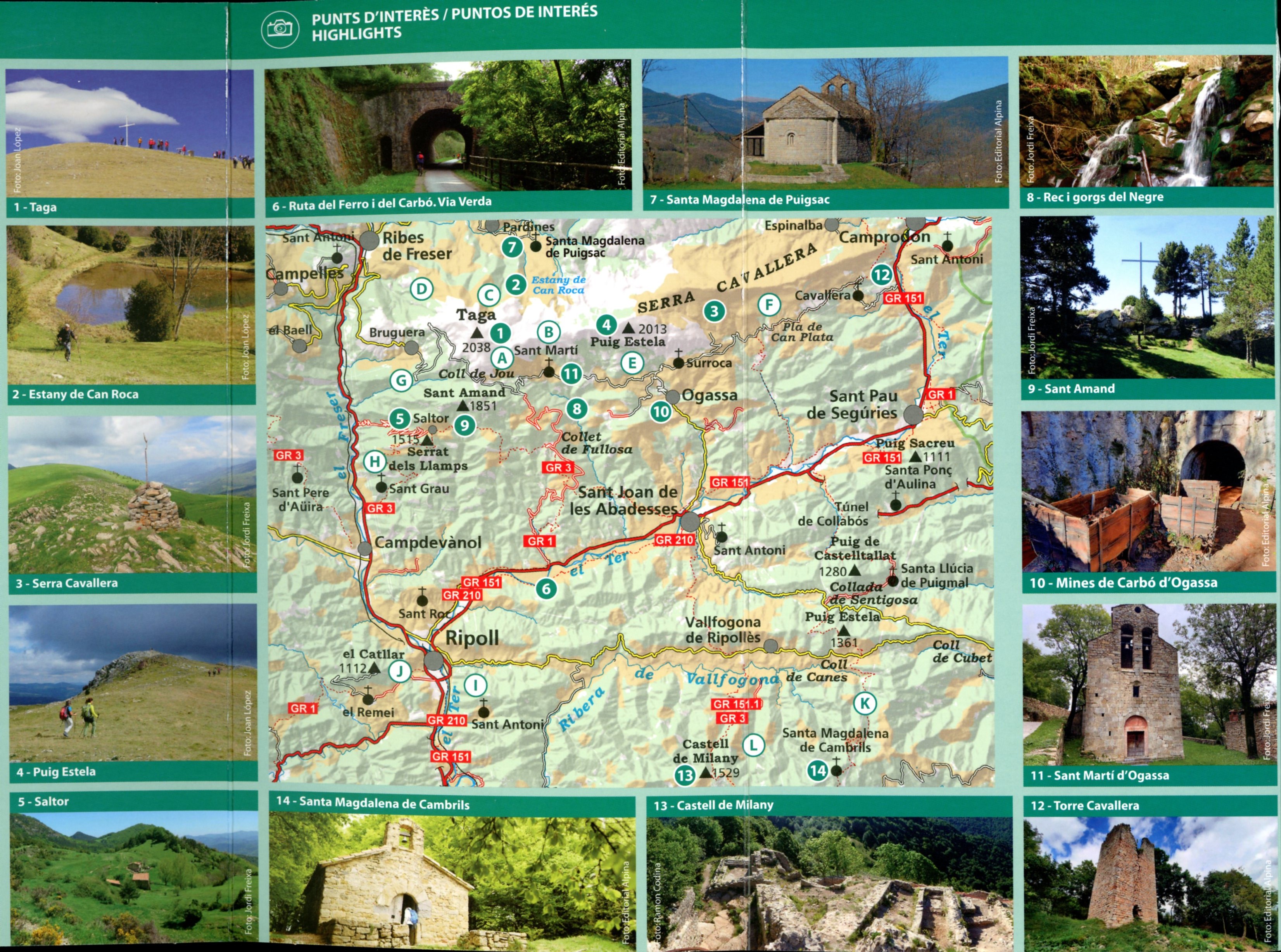 Taga : Serra Cavallera : Sant Amand · Puig Estela - Miniatura 2