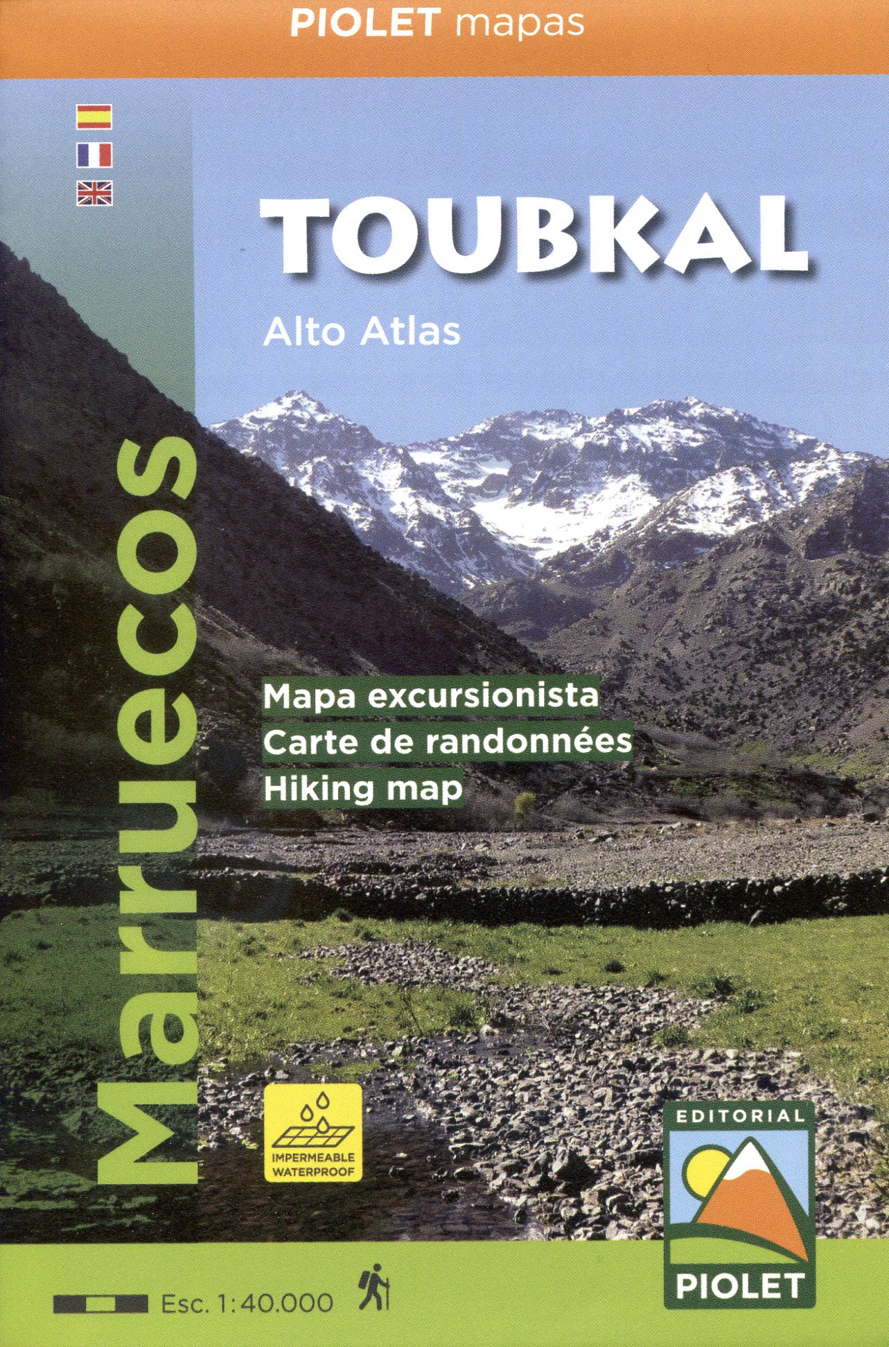 Toubkal : Alto Atlas : Marruecos : Mapa excursionista : Carta de Randonnées : Hiking map - Portada