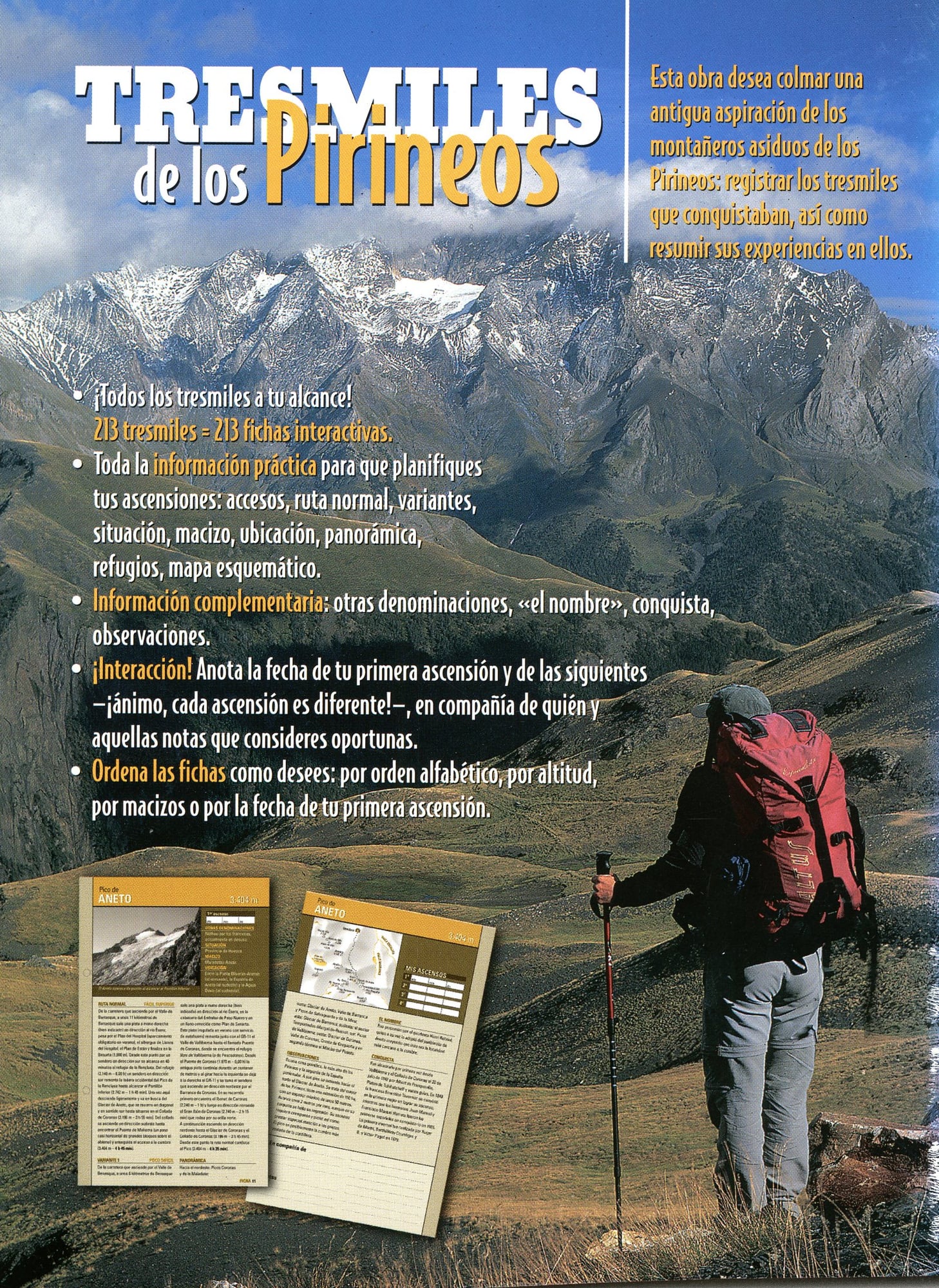 Tresmiles de los Pirineos - Guía Práctica 213 cumbres - Fichas técnicas - Miniatura 3