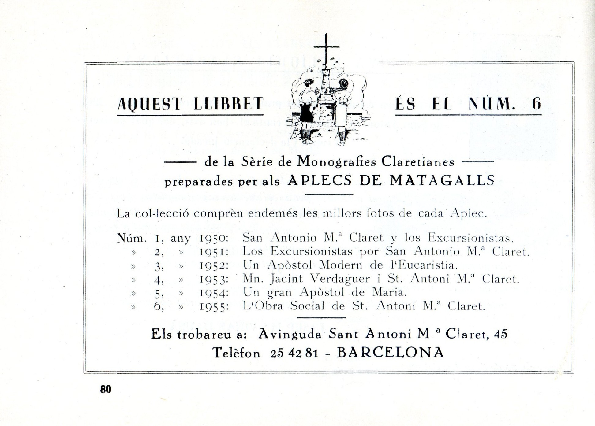 Obra Social de Sant Antoni M.ª Claret, L' : Dr. Enric Luño Peña Director de la Caixa de Pensions per a la Vellesa i d'estalvis de Catalunya i Balears : VI Aplec claretià i Verdaguerià : Matagalls 10 - juliol - 1955 - Miniatura 4