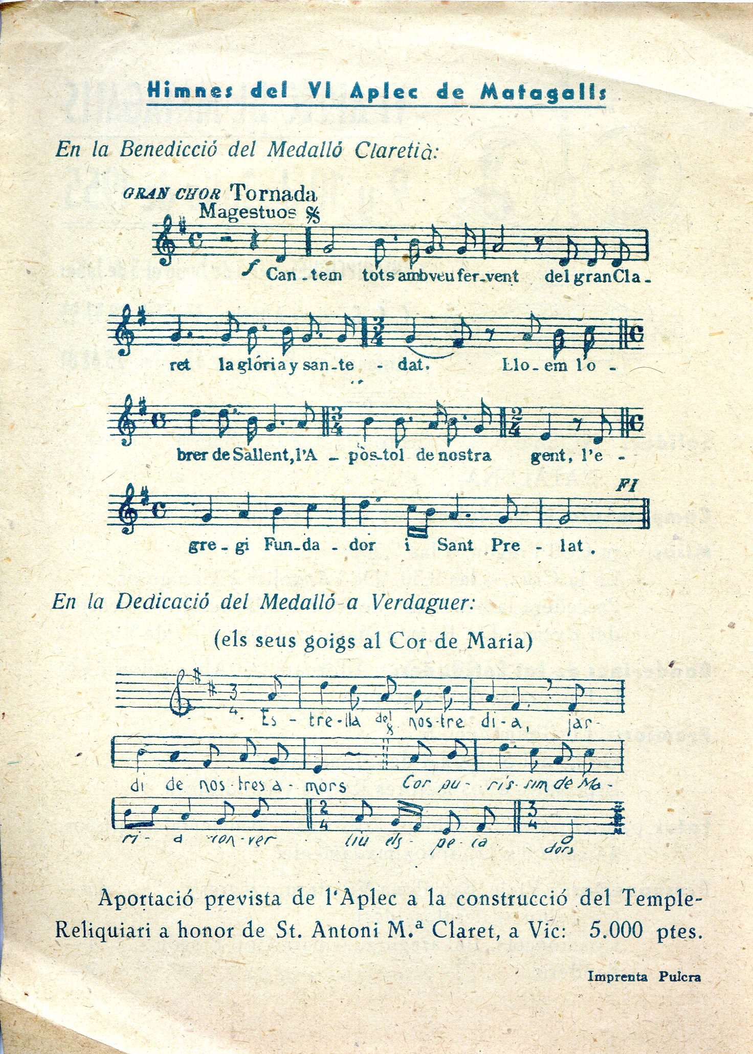 VI Aplec de Matagalls 9 y 10 de Julio de 1955 - Miniatura 2