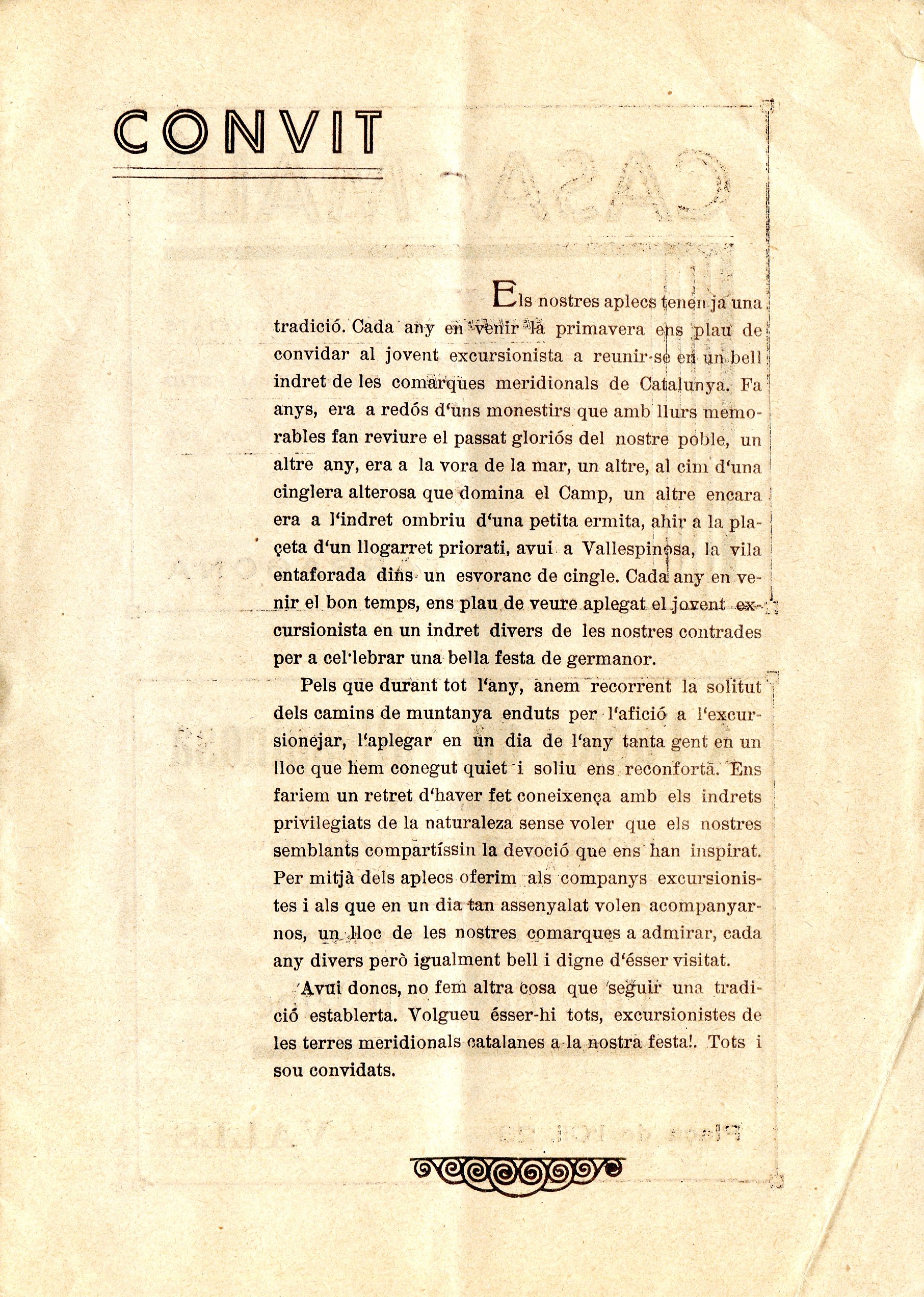 VIII Aplec excursionista de les comarques tarragonines : 10 de juny de 1934 : Vallespinosa - Miniatura 6