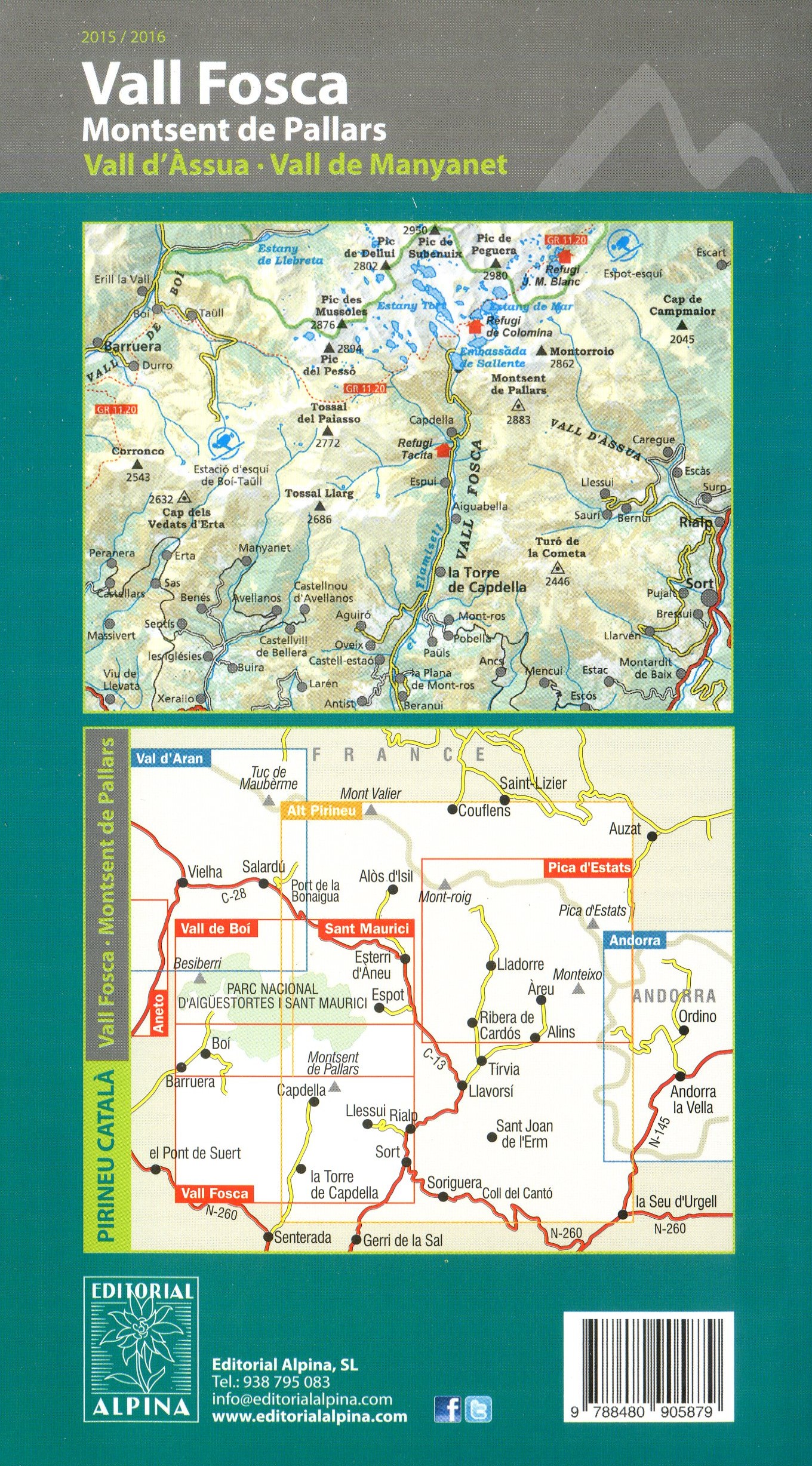 Vall Fosca : Montsent de Pallars : Vall d'Àssua / Vall de Manyanet - Miniatura 2