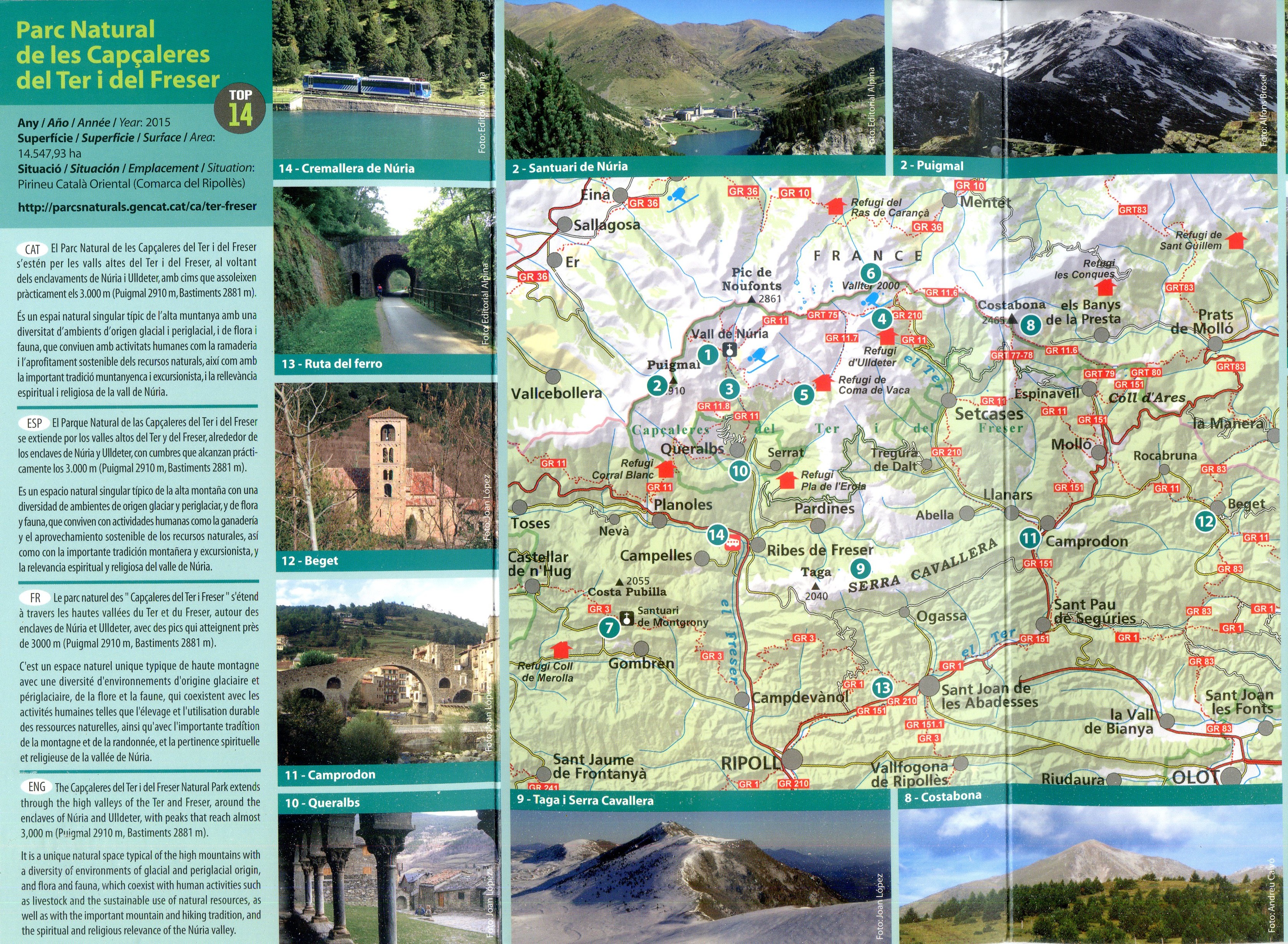 Vall de Camprodon : Vall de Ribes : Puigmal · Costabona · Taga - Miniatura 2