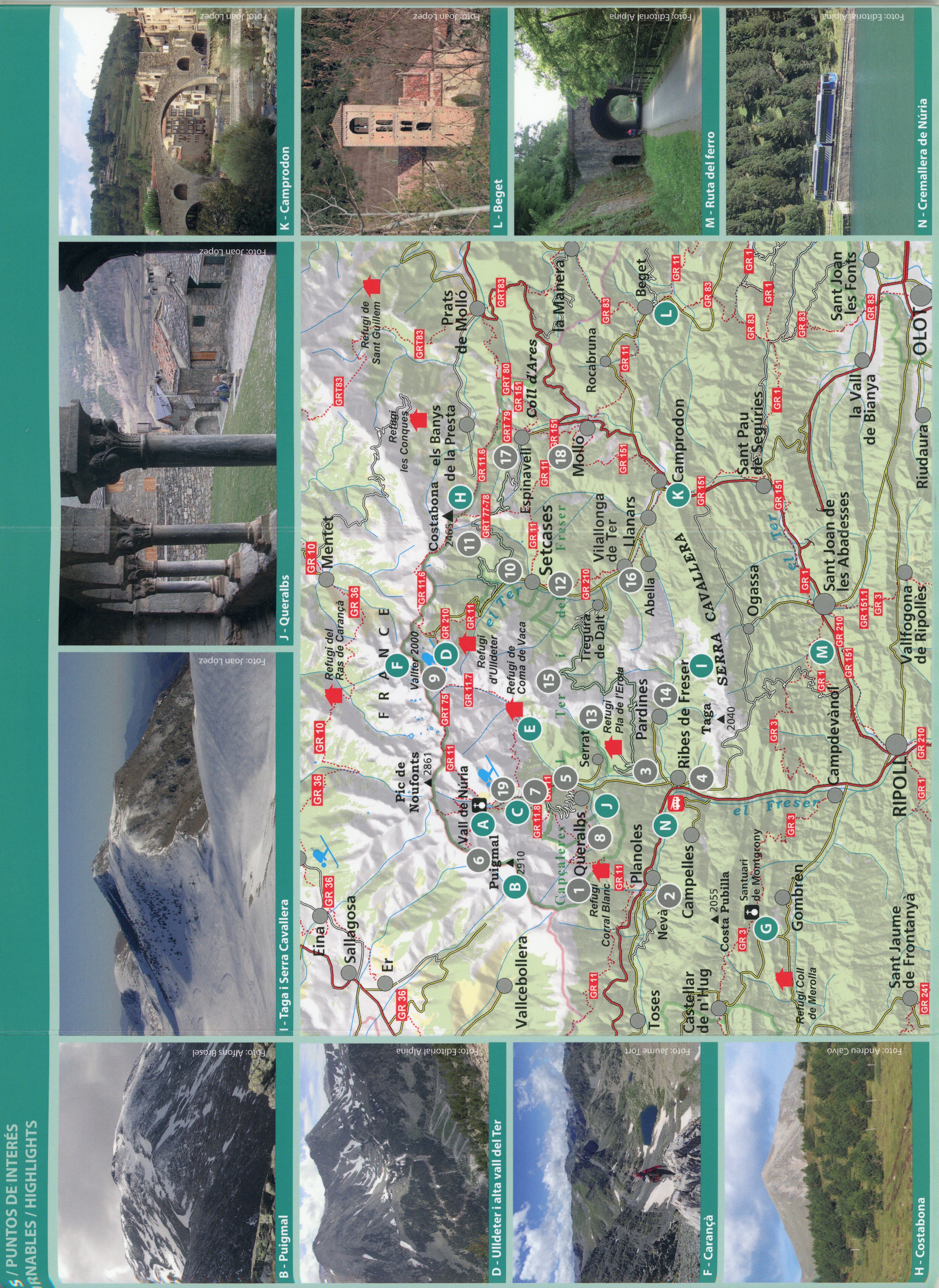 Vall de Camprodon : Vall de Ribes : Puigmal · Costabona · Taga - Miniatura 2