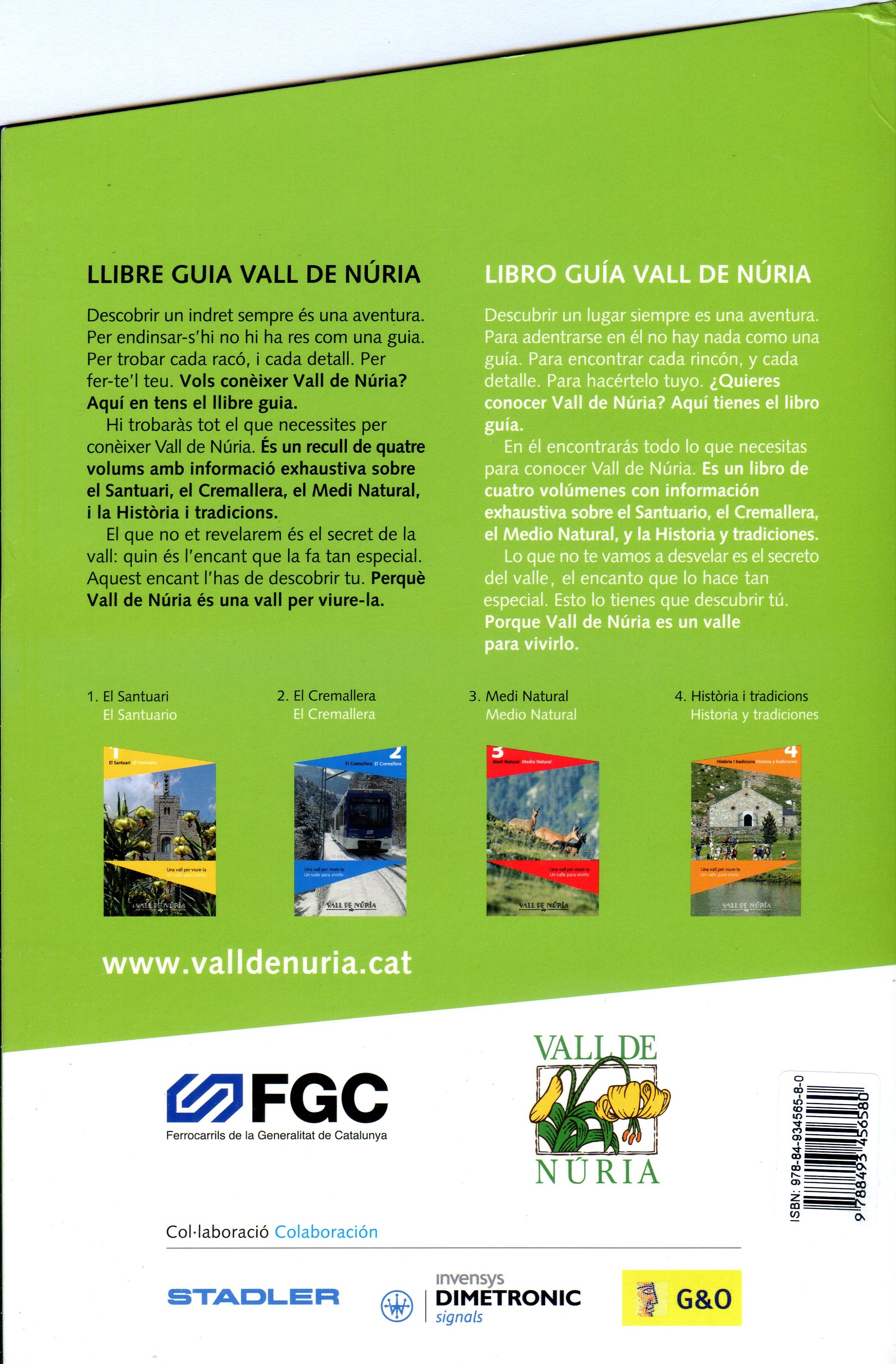 Vall de Núria : Una vall per viure-la : Un valle para vivirlo : Llibre guia : Libro guia - Miniatura 2