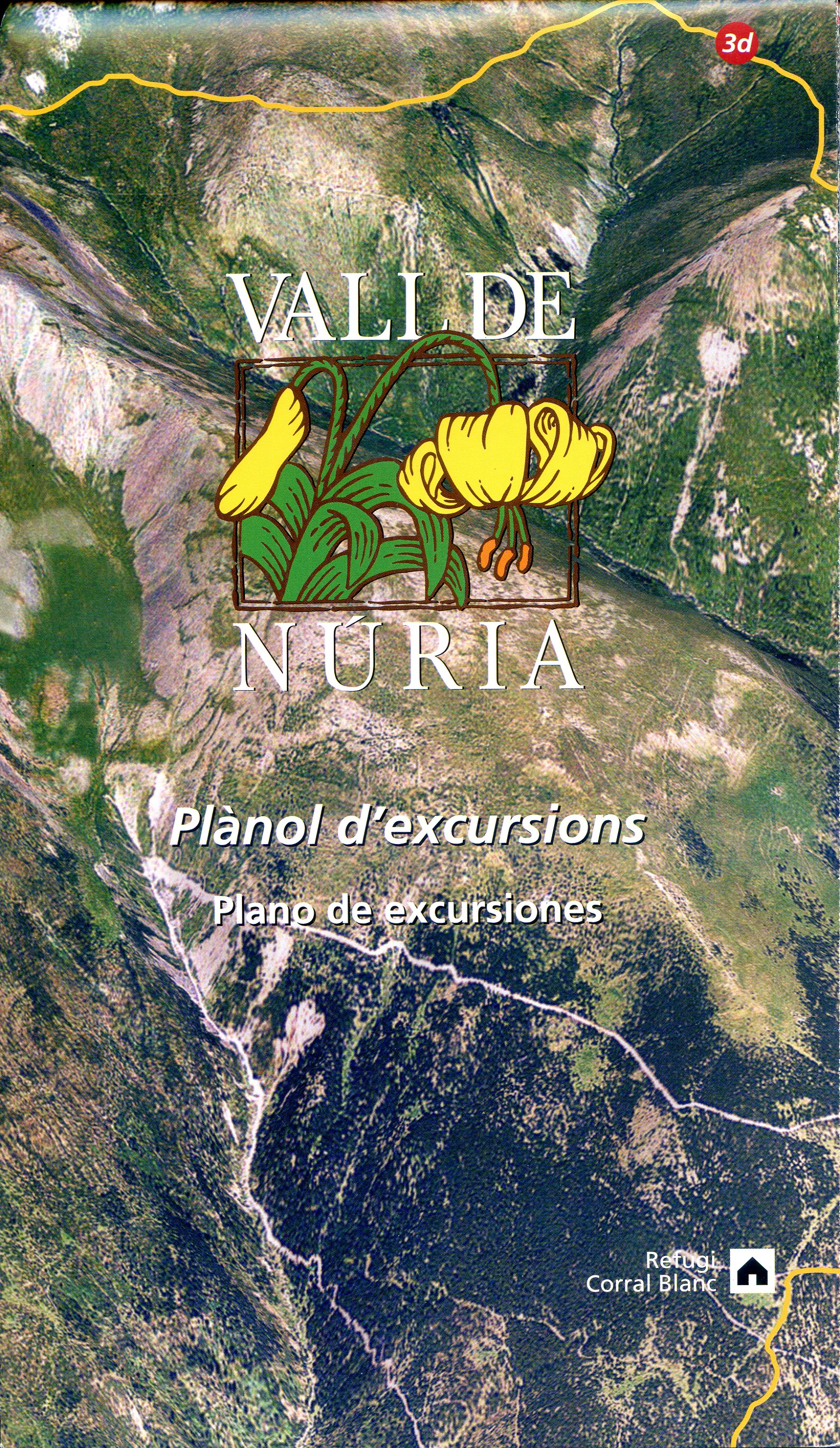 Vall de Núria : Plànol d'excursions : Plano de excursiones - Portada