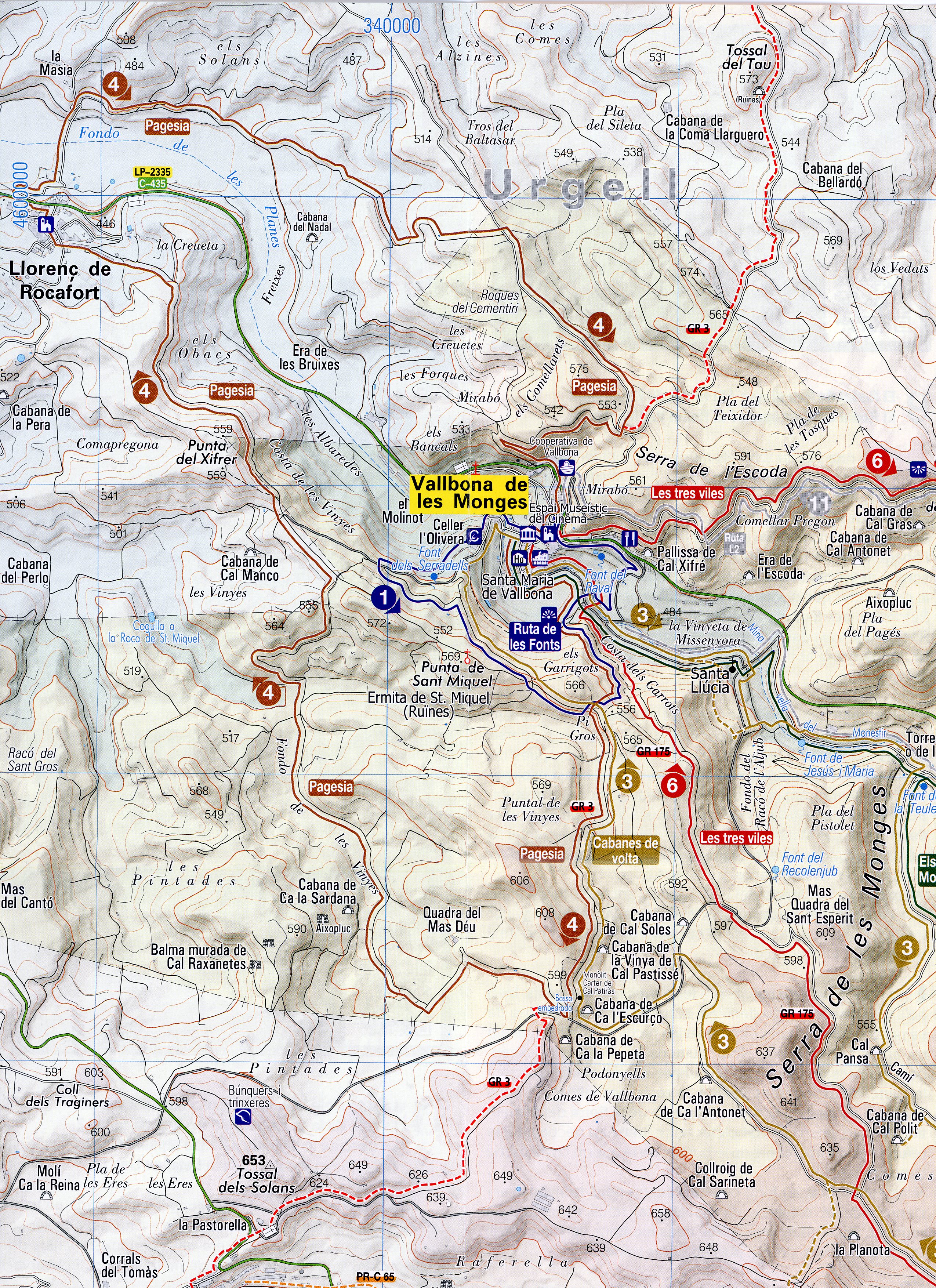 Vallbona de les Monges : Rutes pel terme municipal - Miniatura 2