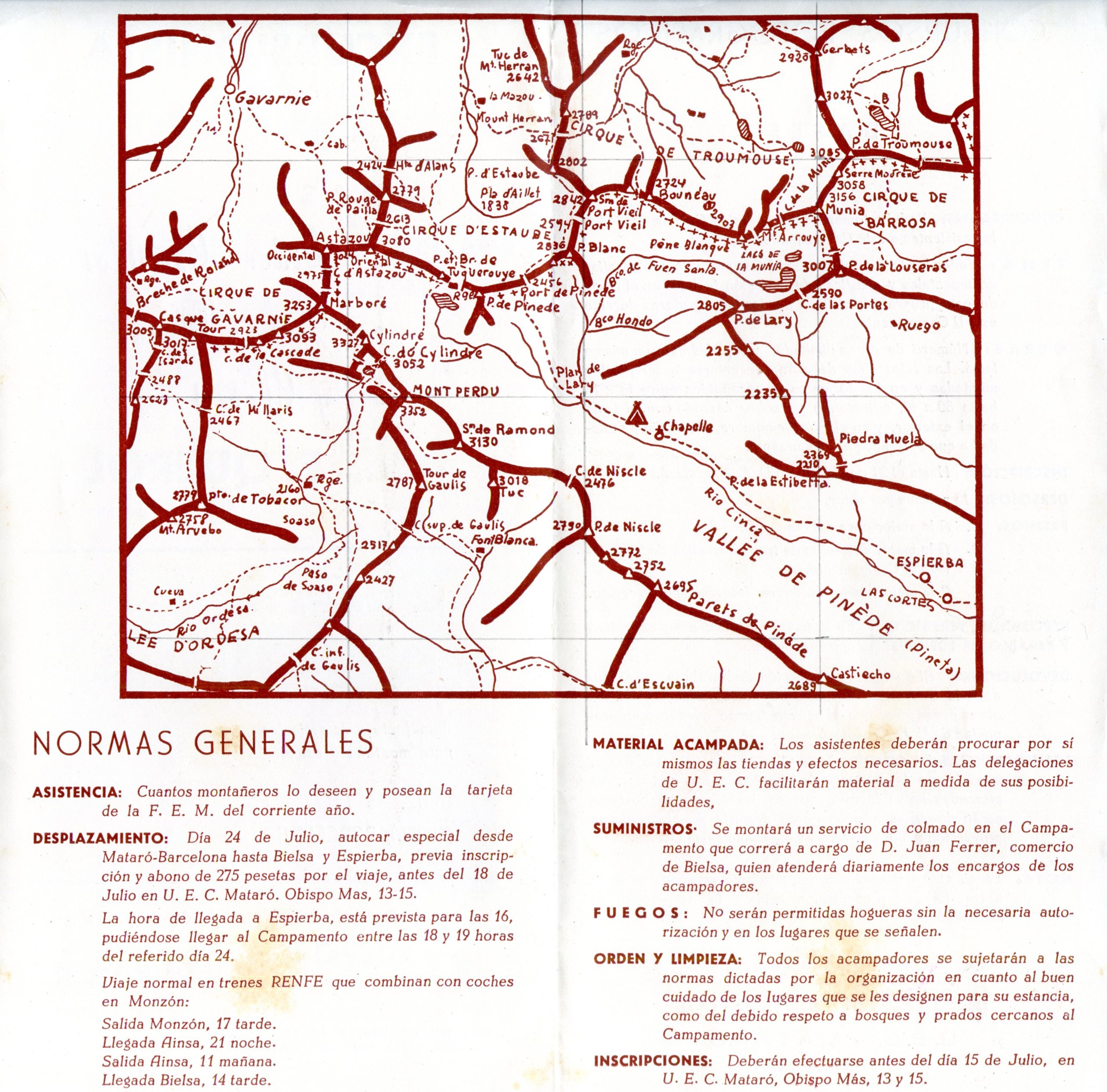 V Campamento de Alta Montaña : 25 a 31 Julio 1960 : Valle de Pineta (Pirineo Aragonés) - Miniatura 2