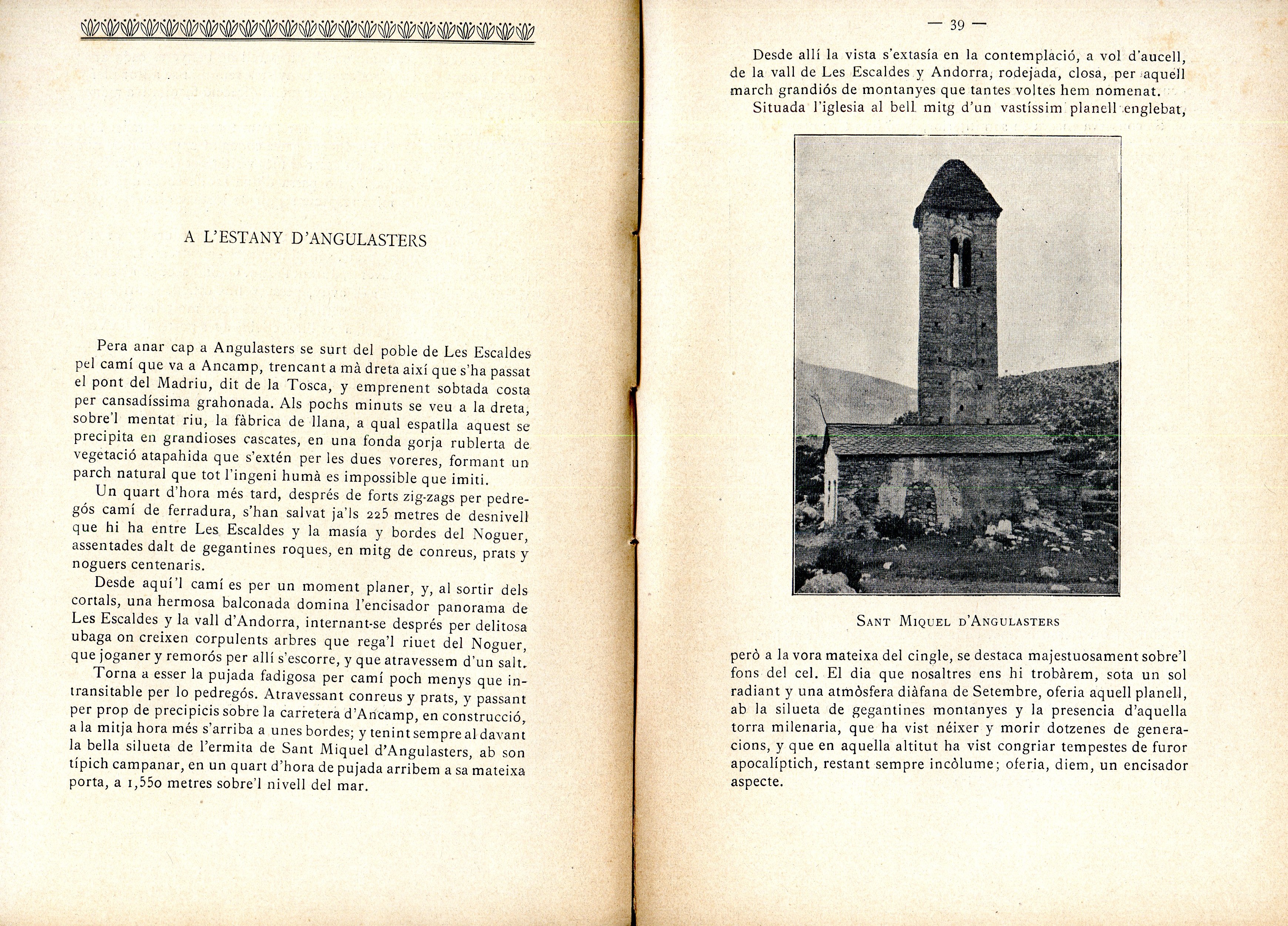 Valls d'Andorra, Les : Primera Part : Del Segre a l'Ariège a travers d'Andorra : Ab nombrosos itineraris d'excursions, fotogravats y un mapa - Miniatura 3