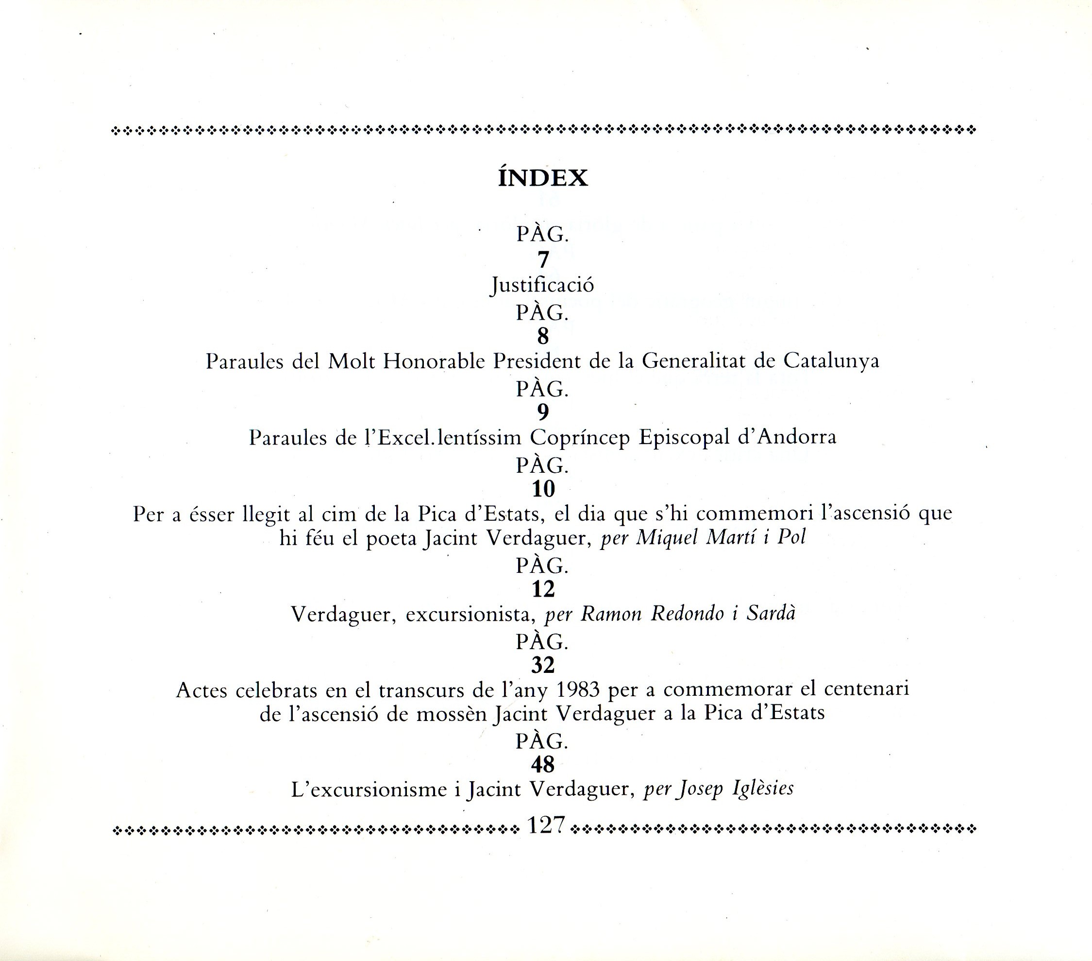 Verdaguer a la Pica d'Estats : Centenari 1883-1983 : Homenatge dels excursionistes - Miniatura 2