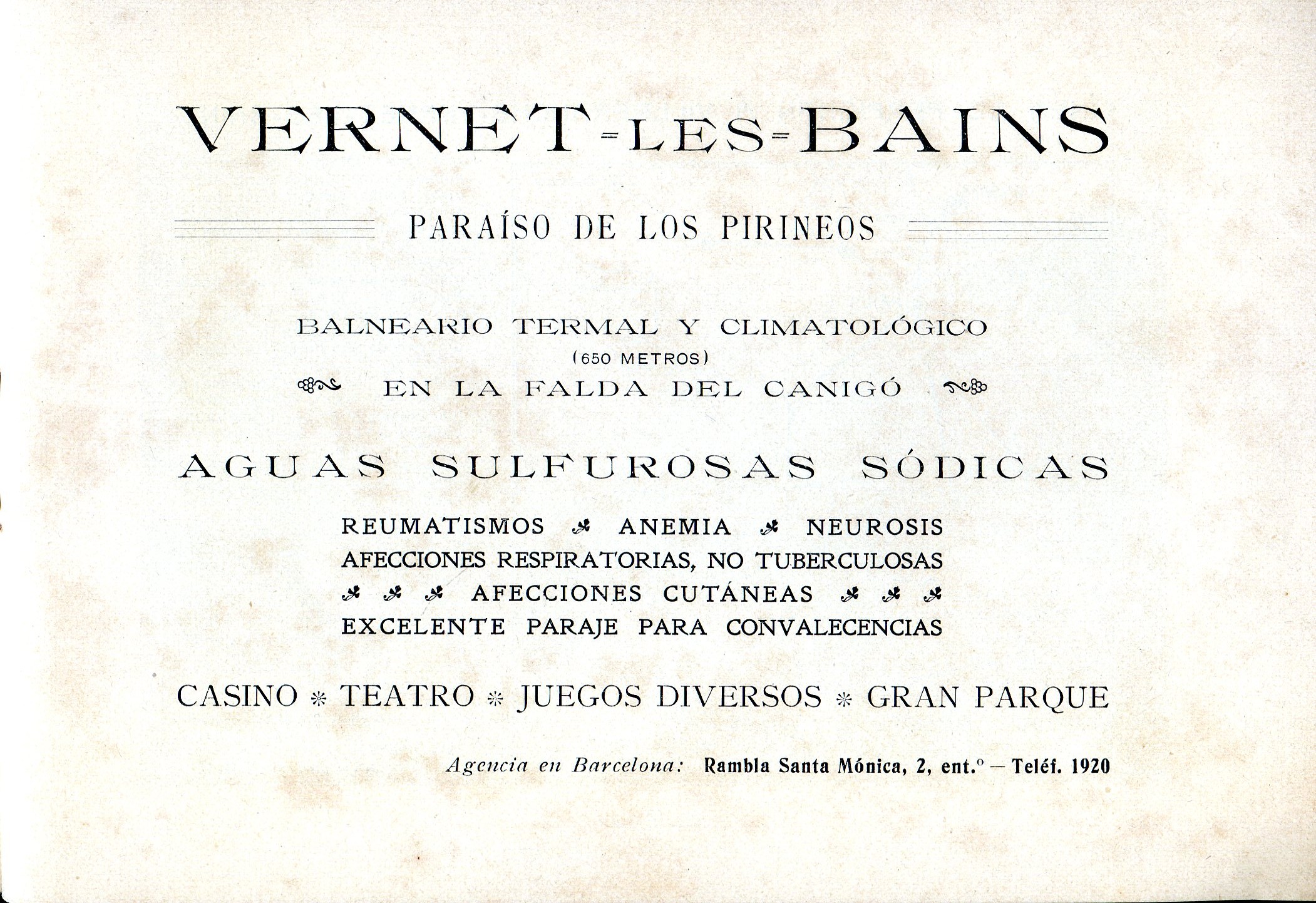 Vernet-les-Bains : Paraíso de los Pirineos : Balneario termal y climatológico - Miniatura 2