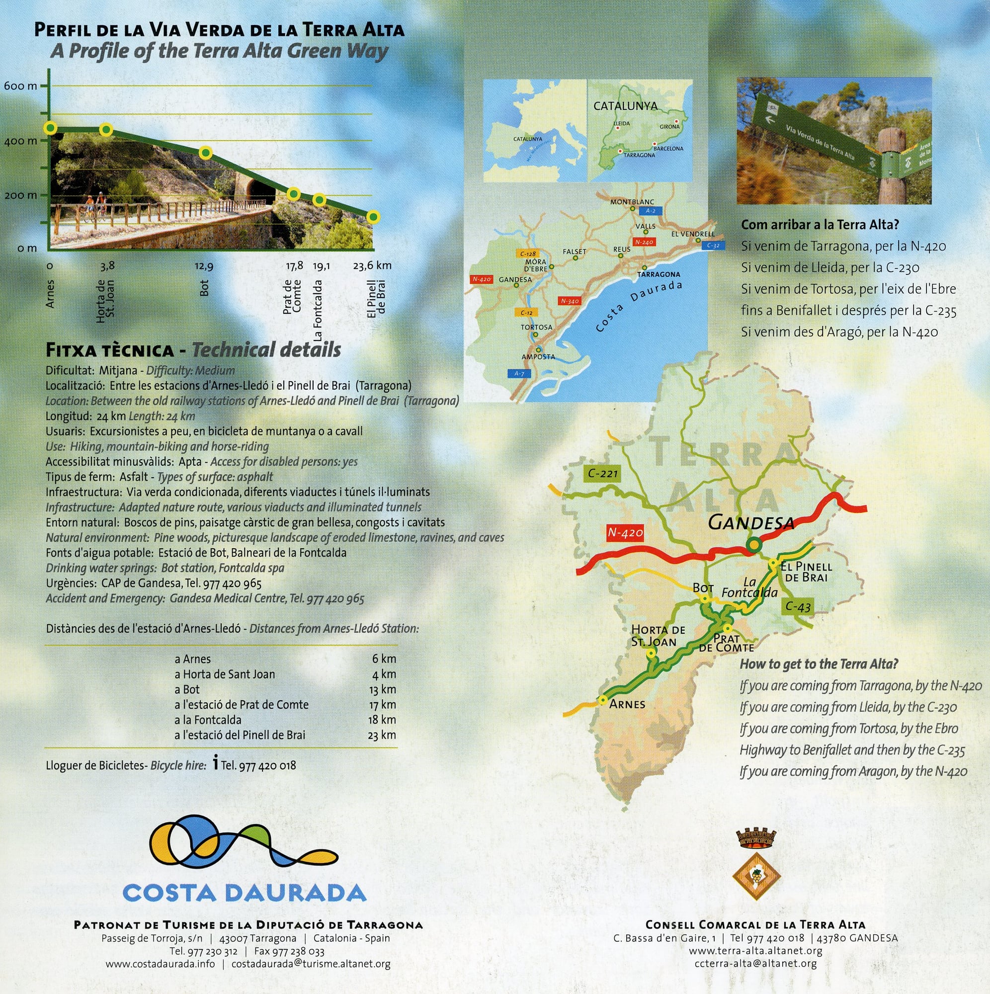 Via Verda de la Terra Alta : The Green Way of the Terra Alta : Costa Daurada - Miniatura 2