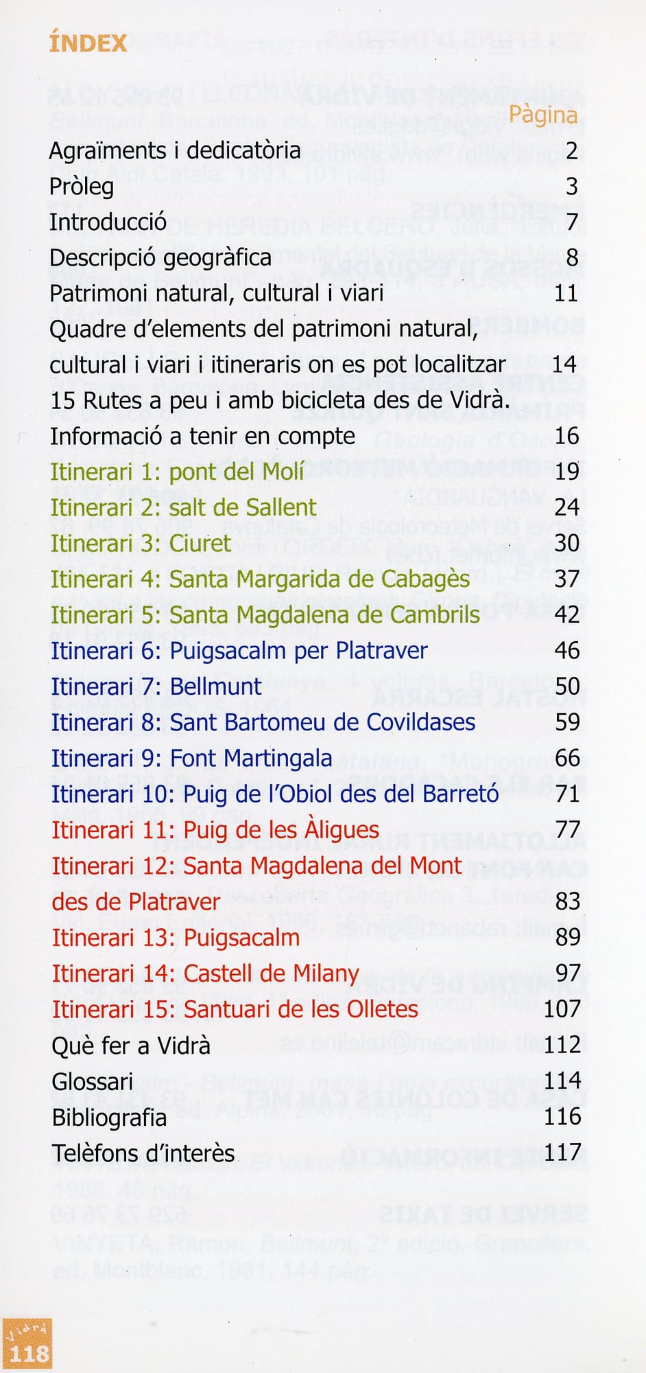 Vidrà : Descoberta del patrimoni natural, cultural i viari a través de 15 rutes a peu i amb bicicleta - Miniatura 2
