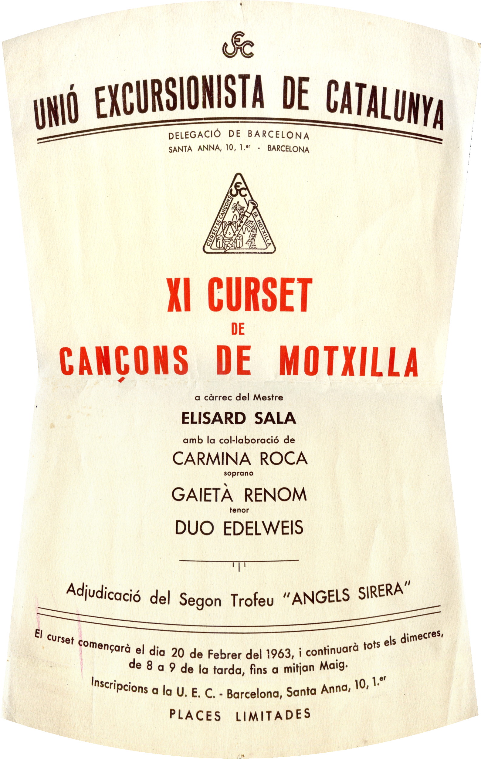 XI Curset de cançons de motxilla - Portada