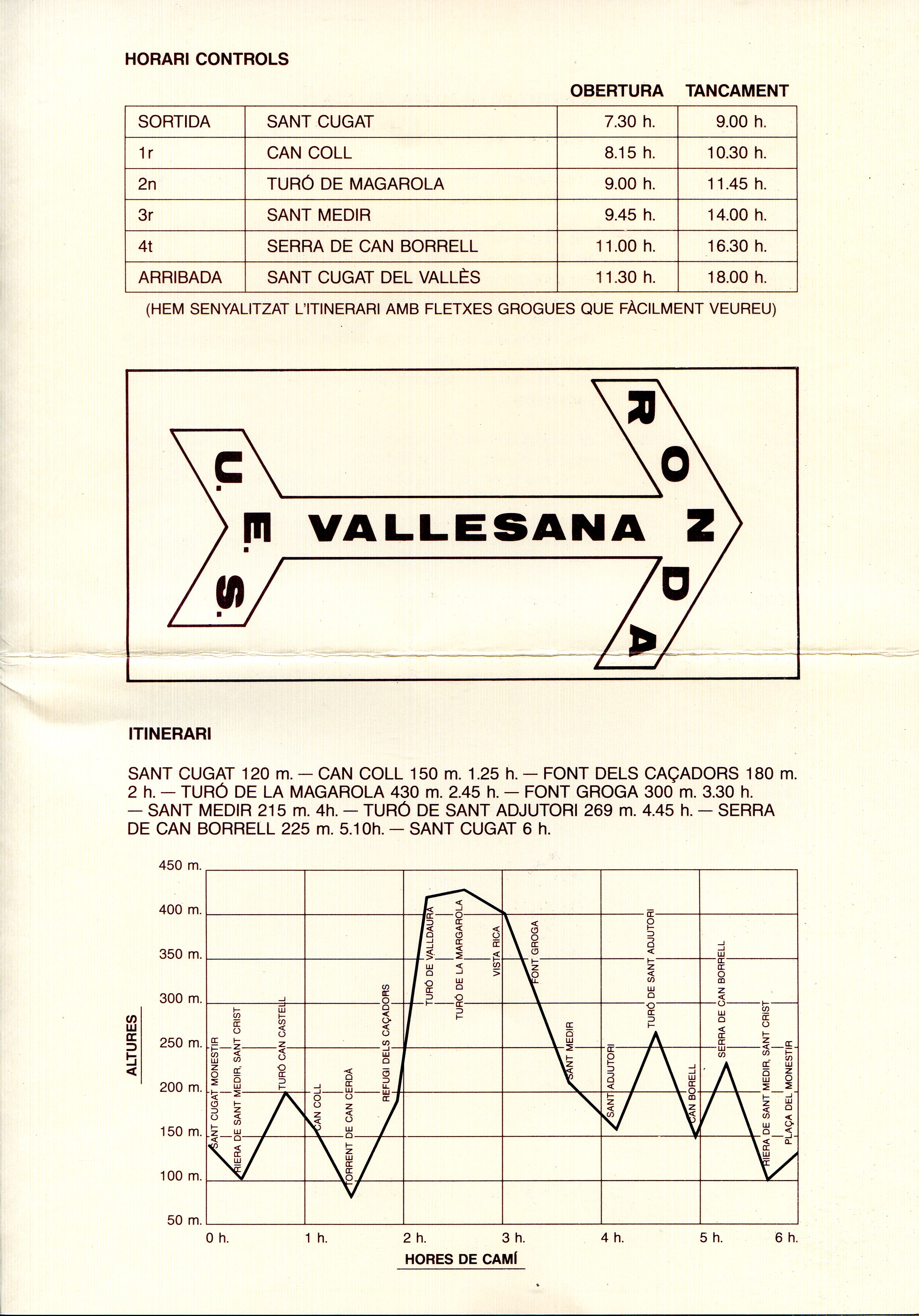 XII Ronda Vallesana : Sant Cugat del Vallès : 6 d'octubre de 1991 - Miniatura 3