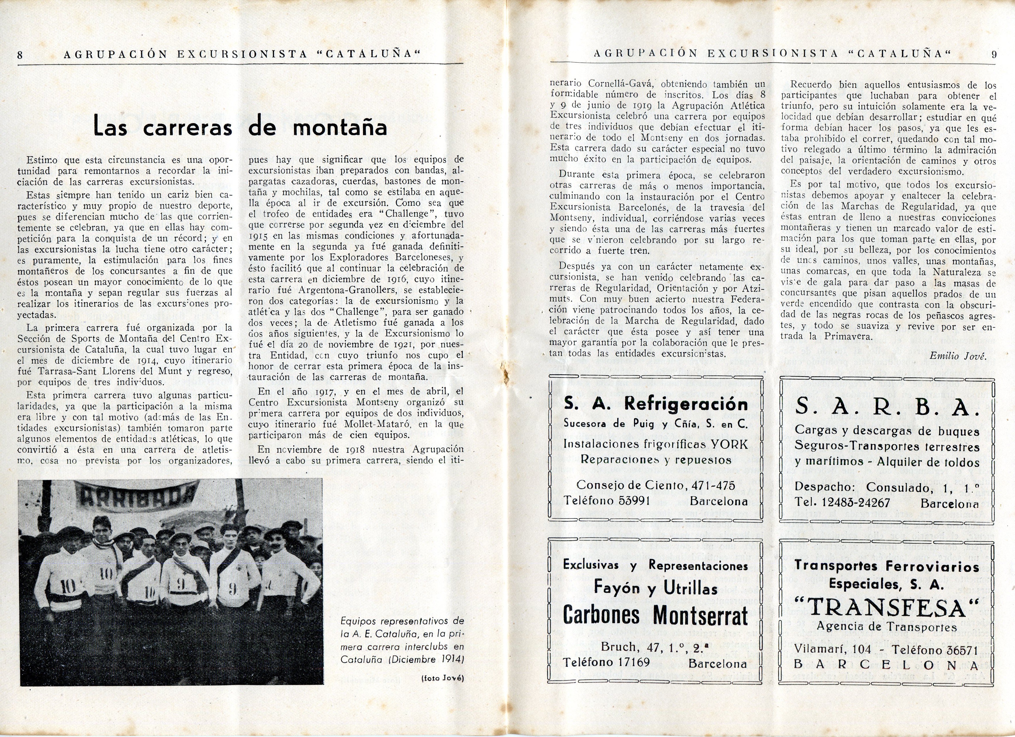 XIII Marcha Excursionista de Regularidad por Montaña : VII Competición Oficial Regional : 8 mayo de 1949 - Miniatura 2