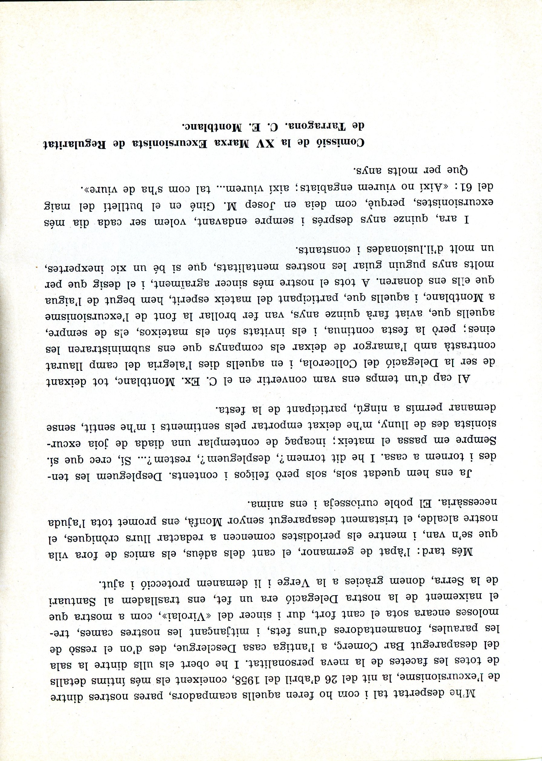 XV Marxa Excursionista de Regularitat de la Província de Tarragona : 15 d'octubre de 1972 : Montblanc : Club Excursionista Montblanc - Miniatura 5
