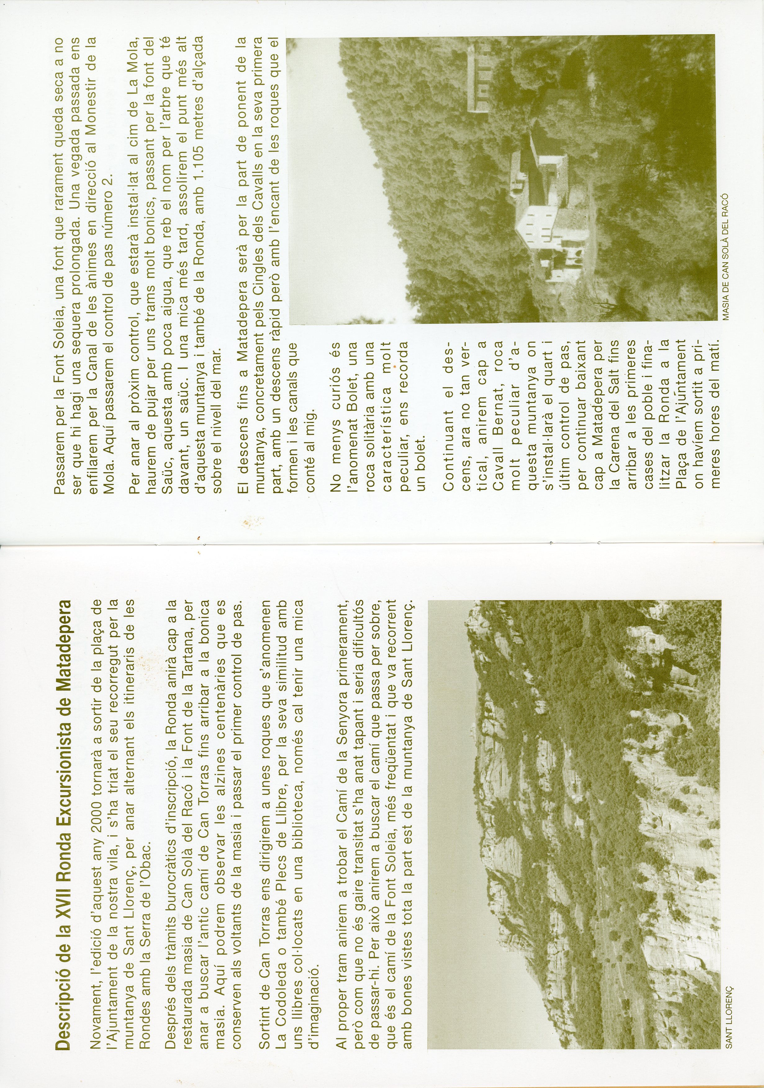 XVII Ronda de Matadepera : Marxa Excursionista : 24 de setembre de 2000 - Miniatura 2