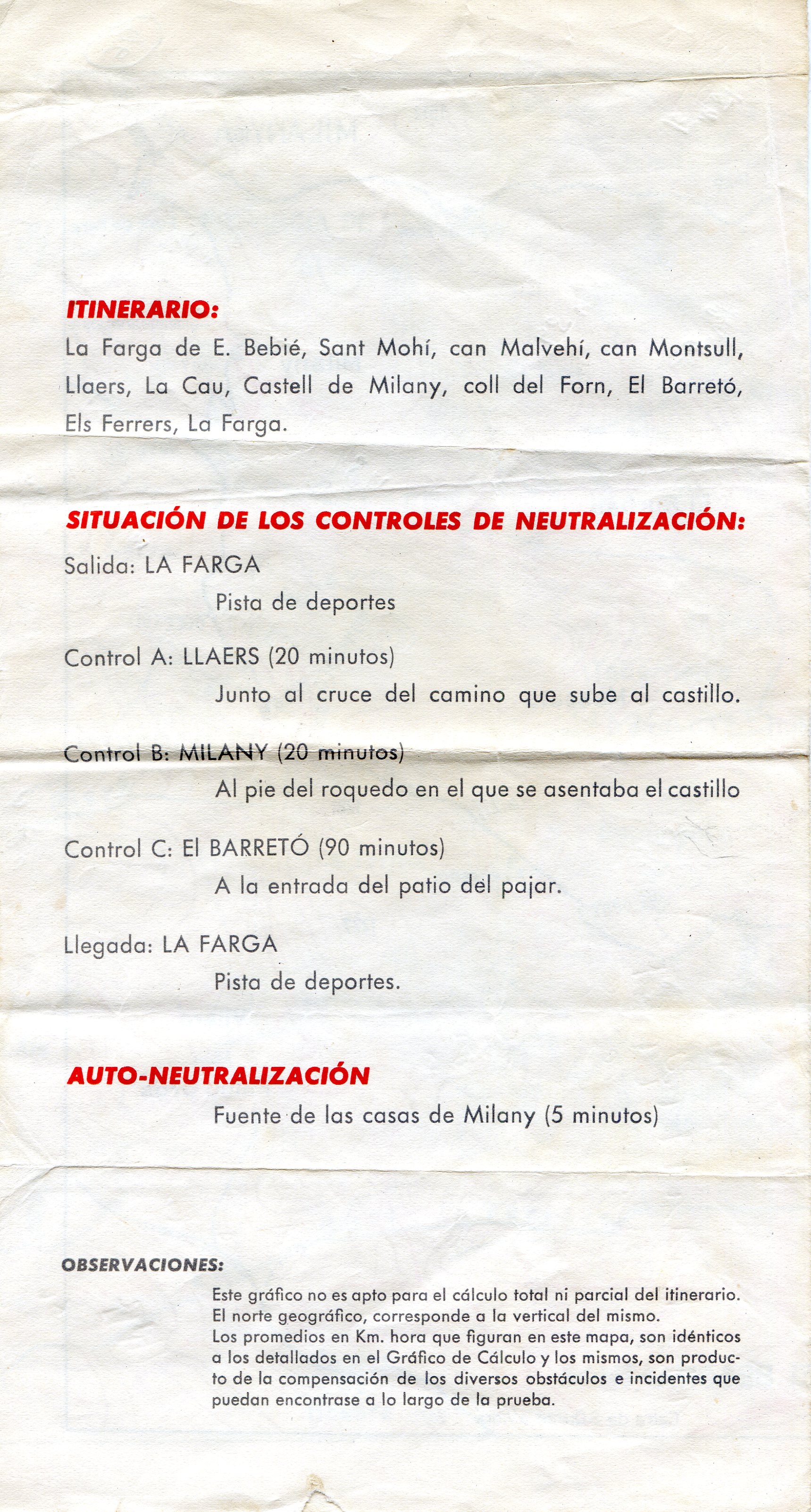 XXIII Marcha Excursionista de Regularidad de Cataluña : 24 Mayo 1959 : XVII Prueba Oficial por Montaña - Miniatura 3