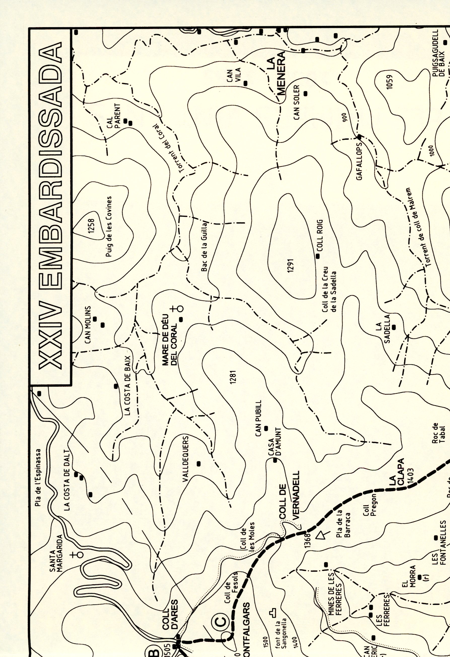 XXIV Embardissada : Font Rubí, Castell de Rocabruna, coll de Malrem, la Clapa, Montfalgars, Sant Bernabé, Font Rubí (Camprodon) : 22 d'abril de 2001 - Miniatura 2