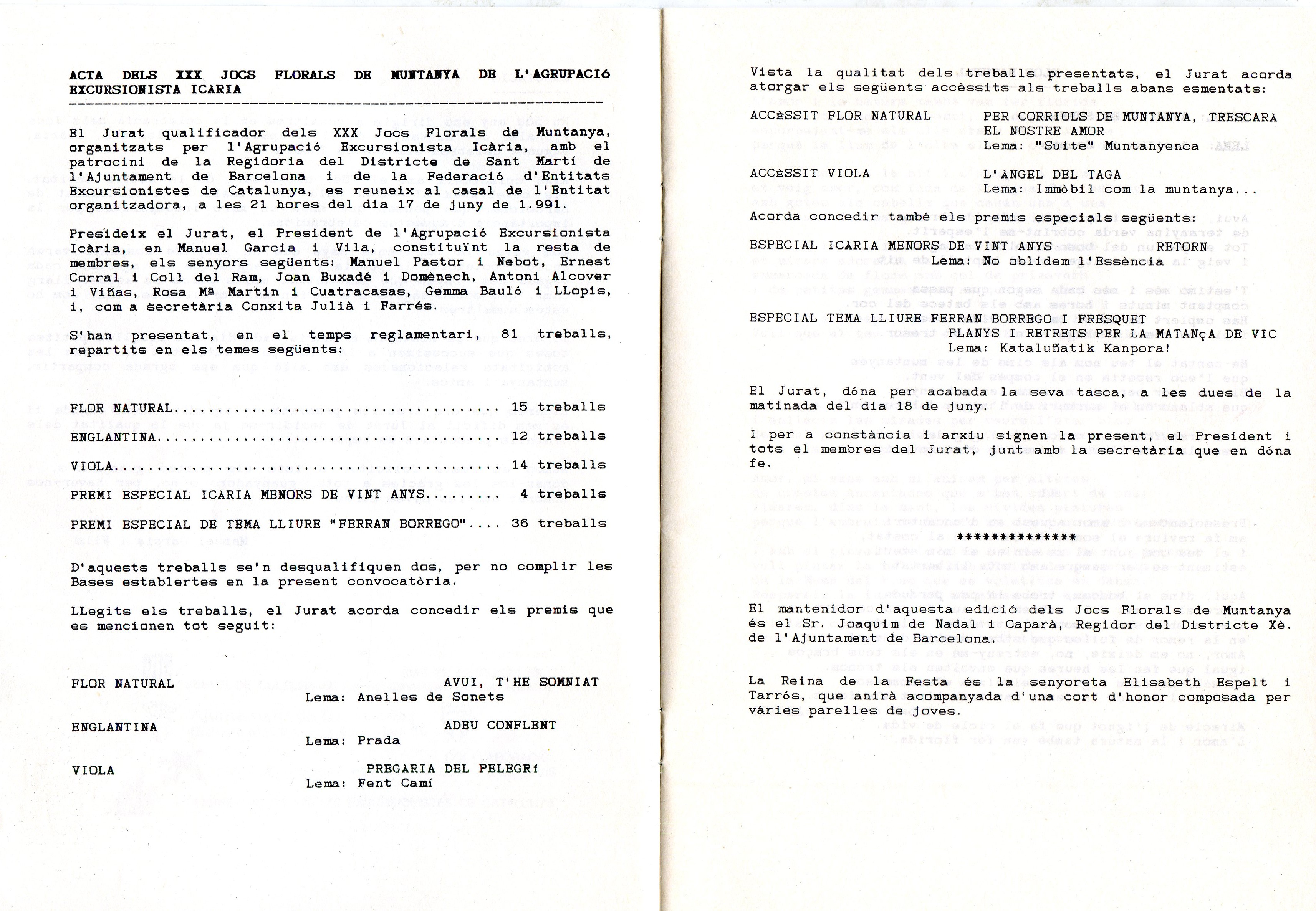 XXX Jocs Florals de Muntanya - Miniatura 2