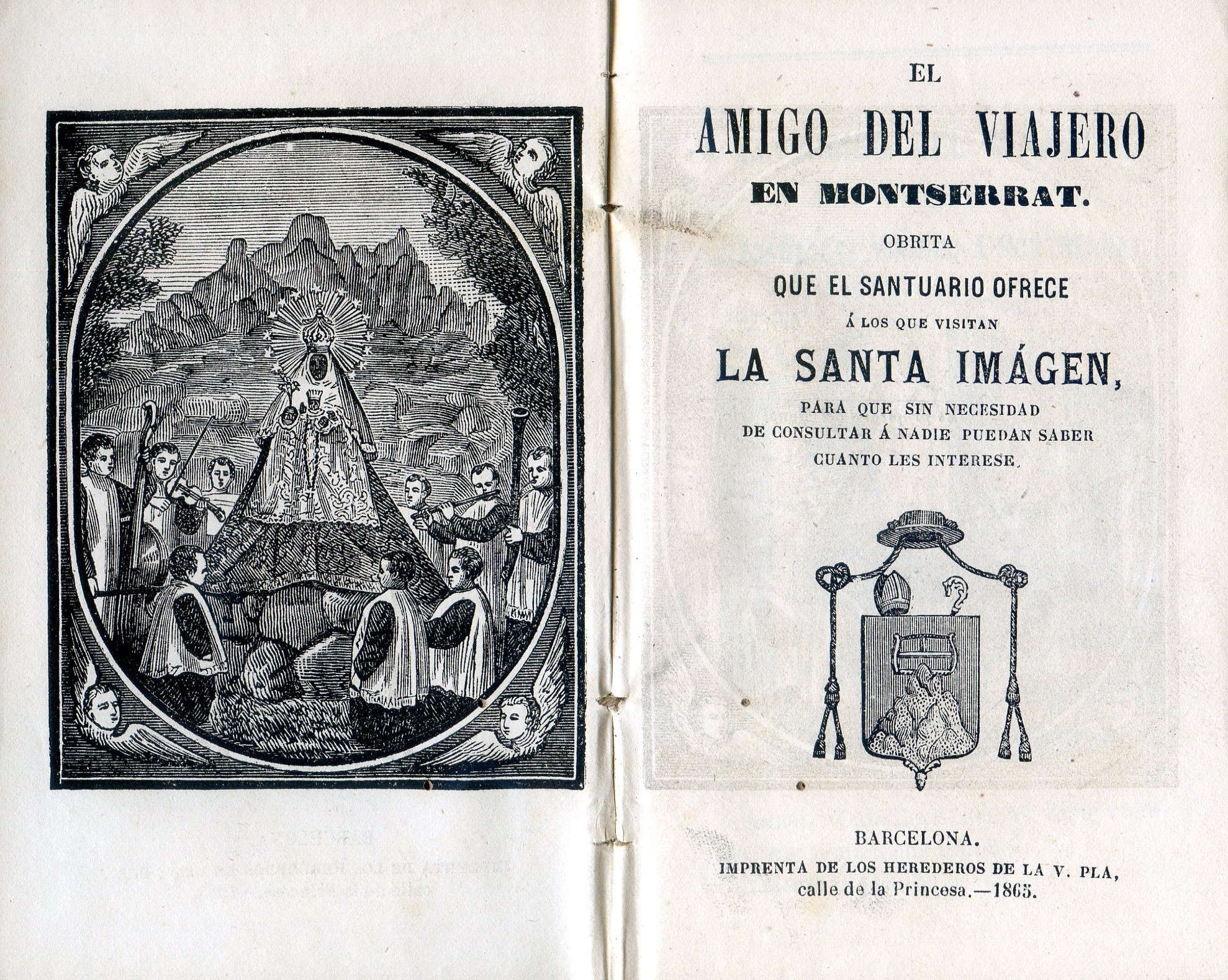 amigo del viajero en Montserrat, El : obrita que el santuario ofrece a los que visitan la santa imagen, para qu sin necesidad de consultar a nadie pueda saber cuanto les interese - Miniatura 3