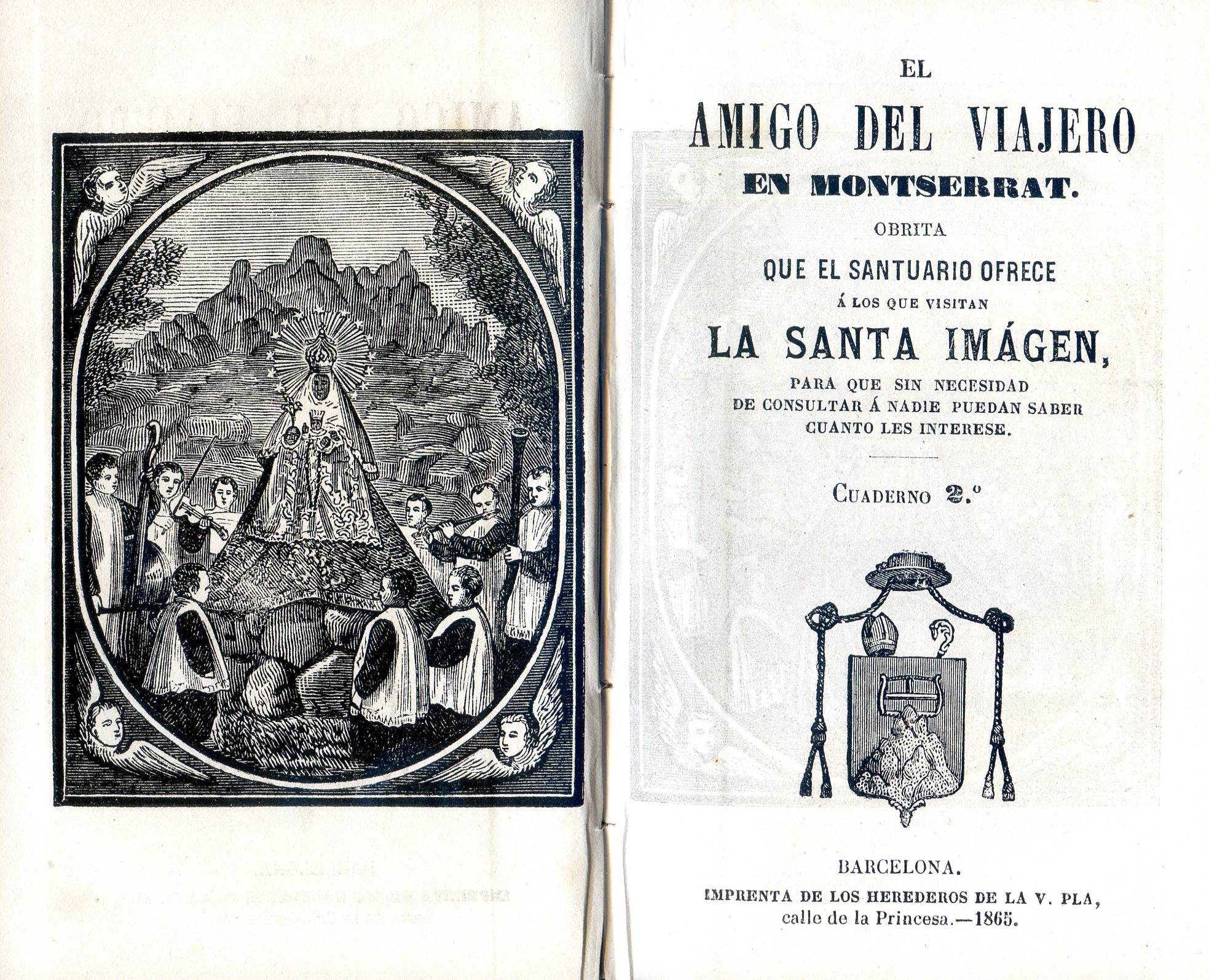 amigo del viajero en Montserrat, El : obrita que el santuario ofrece a los que visitan la santa imagen, para qu sin necesidad de consultar a nadie pueda saber cuanto les interese - Miniatura 5