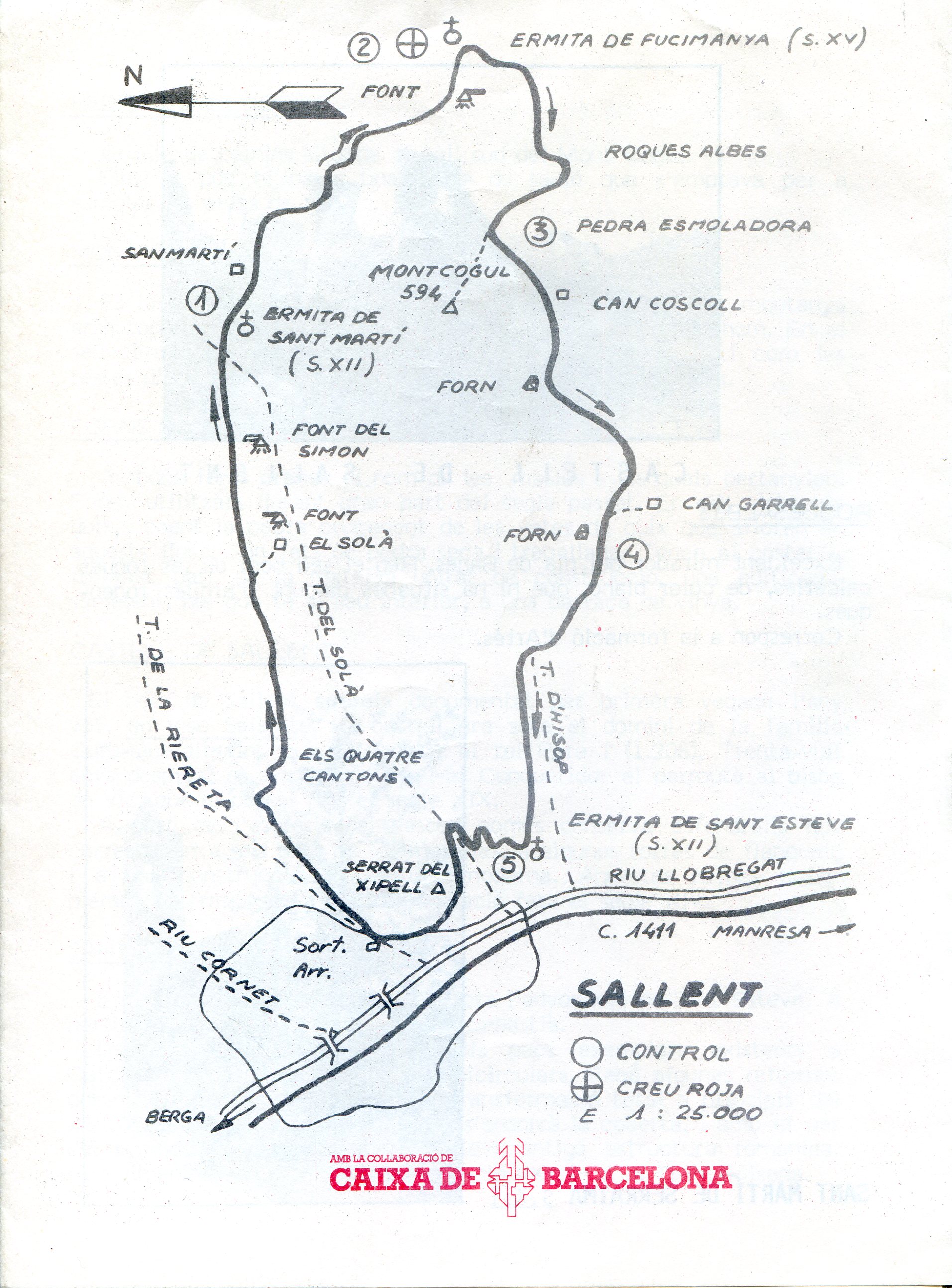 Caminada popular : Sallent -Bages- : Diumenge, 28 d´abril 1.985 - Miniatura 2