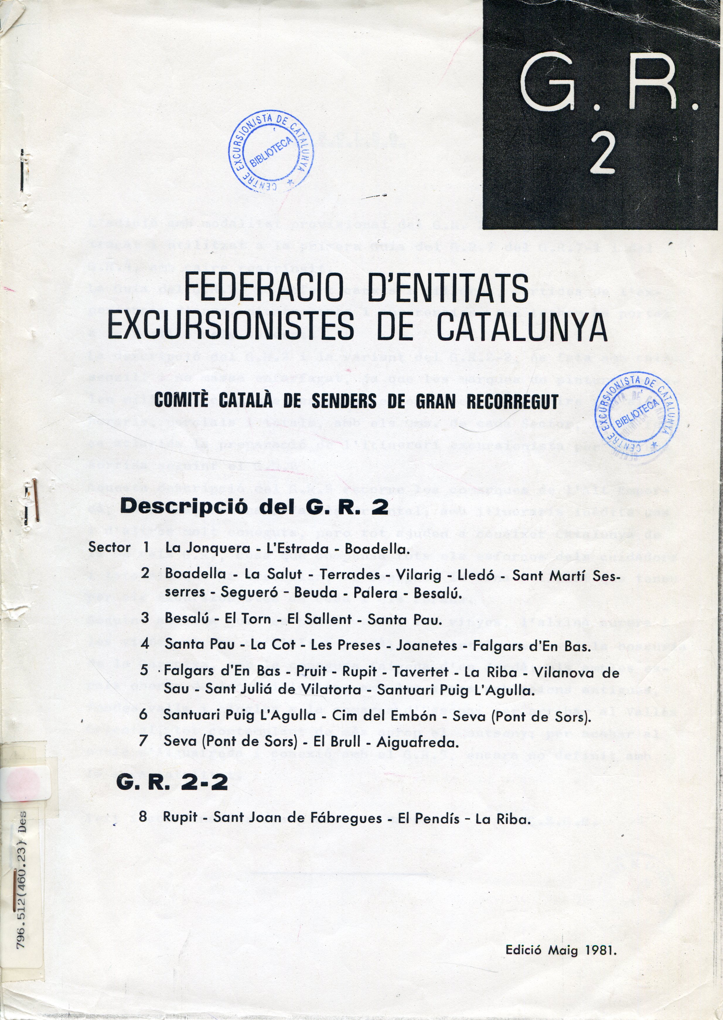 G.R. 2 : G.R. 2-2 - Portada