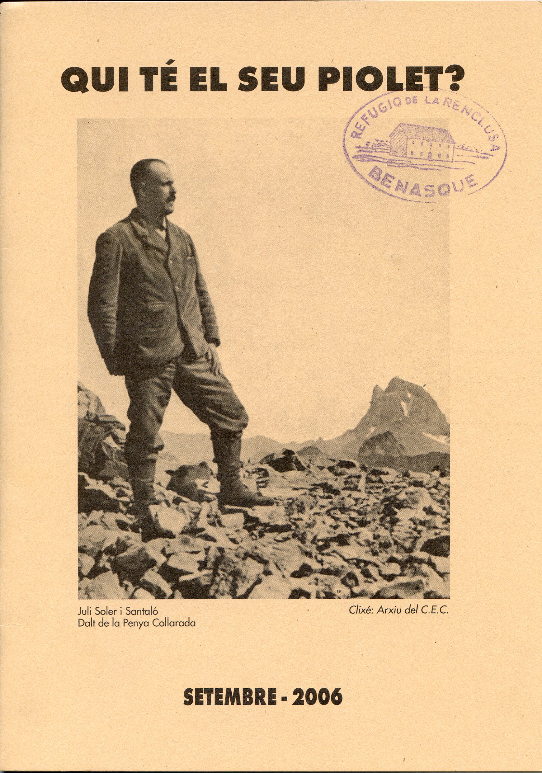 Qui té el seu piolet ? - Portada