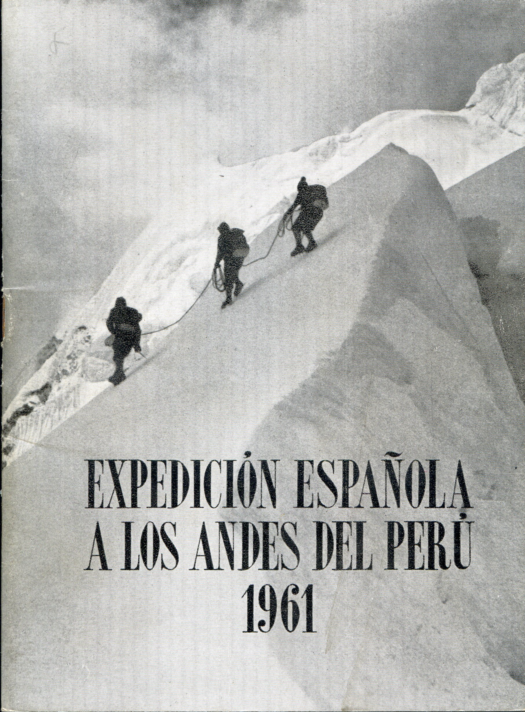 Expedición española a los Andes del Perú 1961 - Portada