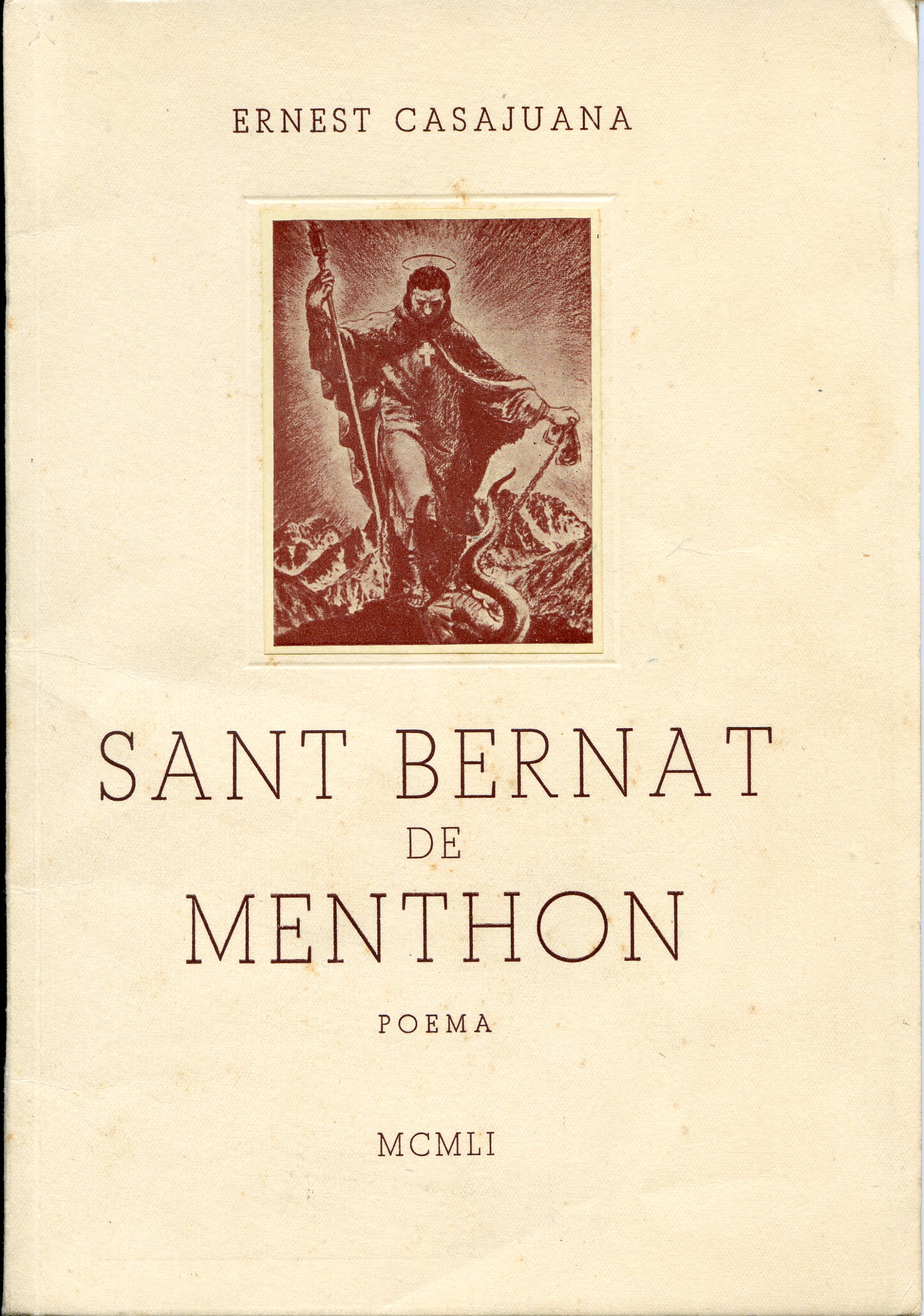 Sant Bernat de Menthon : Poema en vuit estampes - Portada