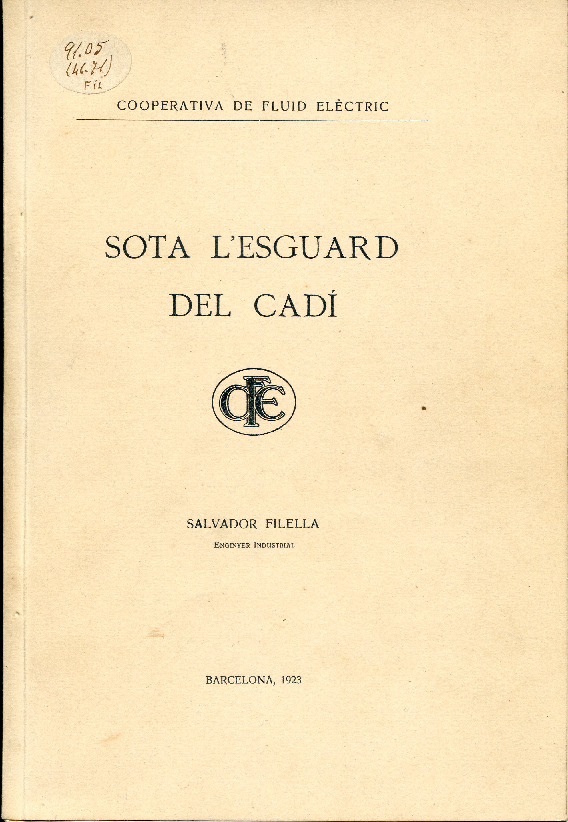 Sota l'esguard del Cadí - Portada