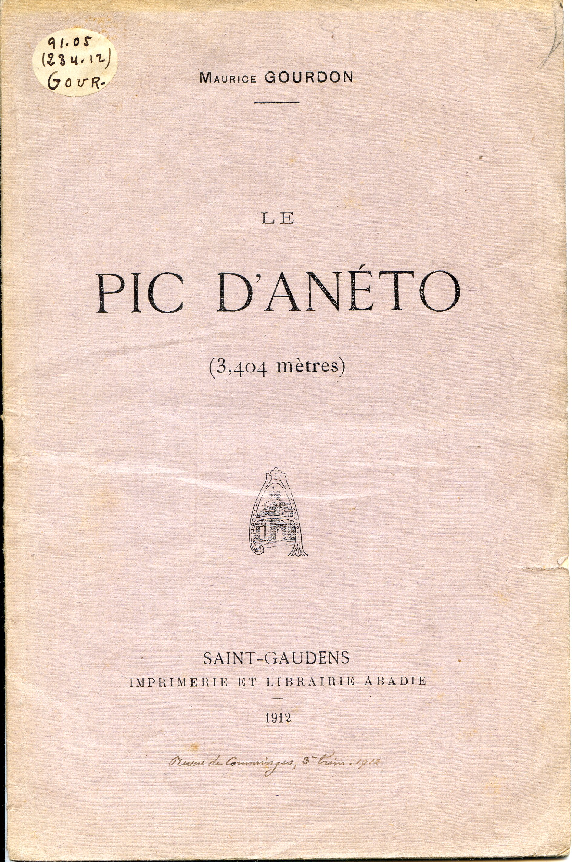 Pic d'Anéto, Le (3404 mètres) - Portada