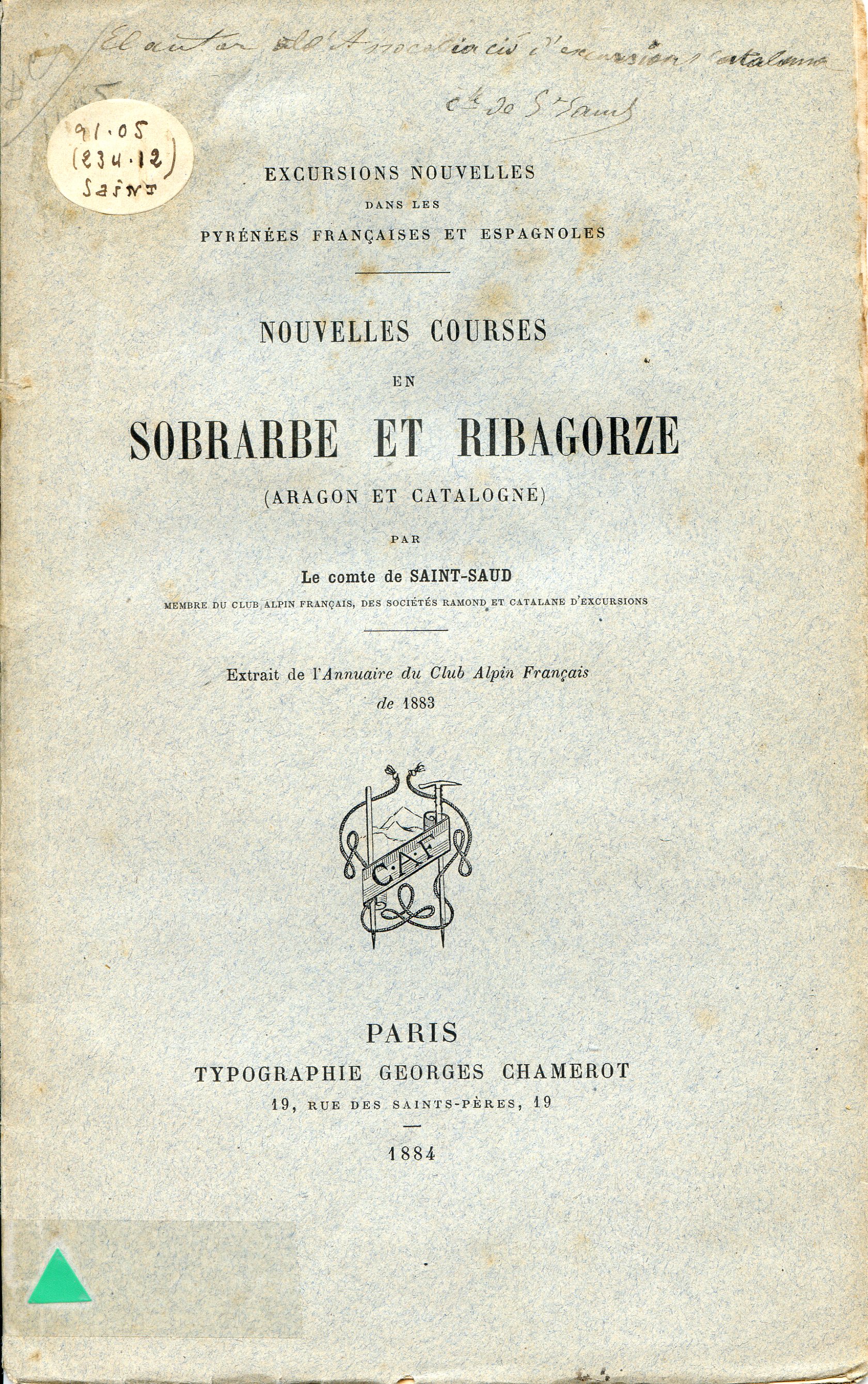 Nouvelles courses en Sobrarbe et Ribagorze (Aragon et Catalogne) - Portada