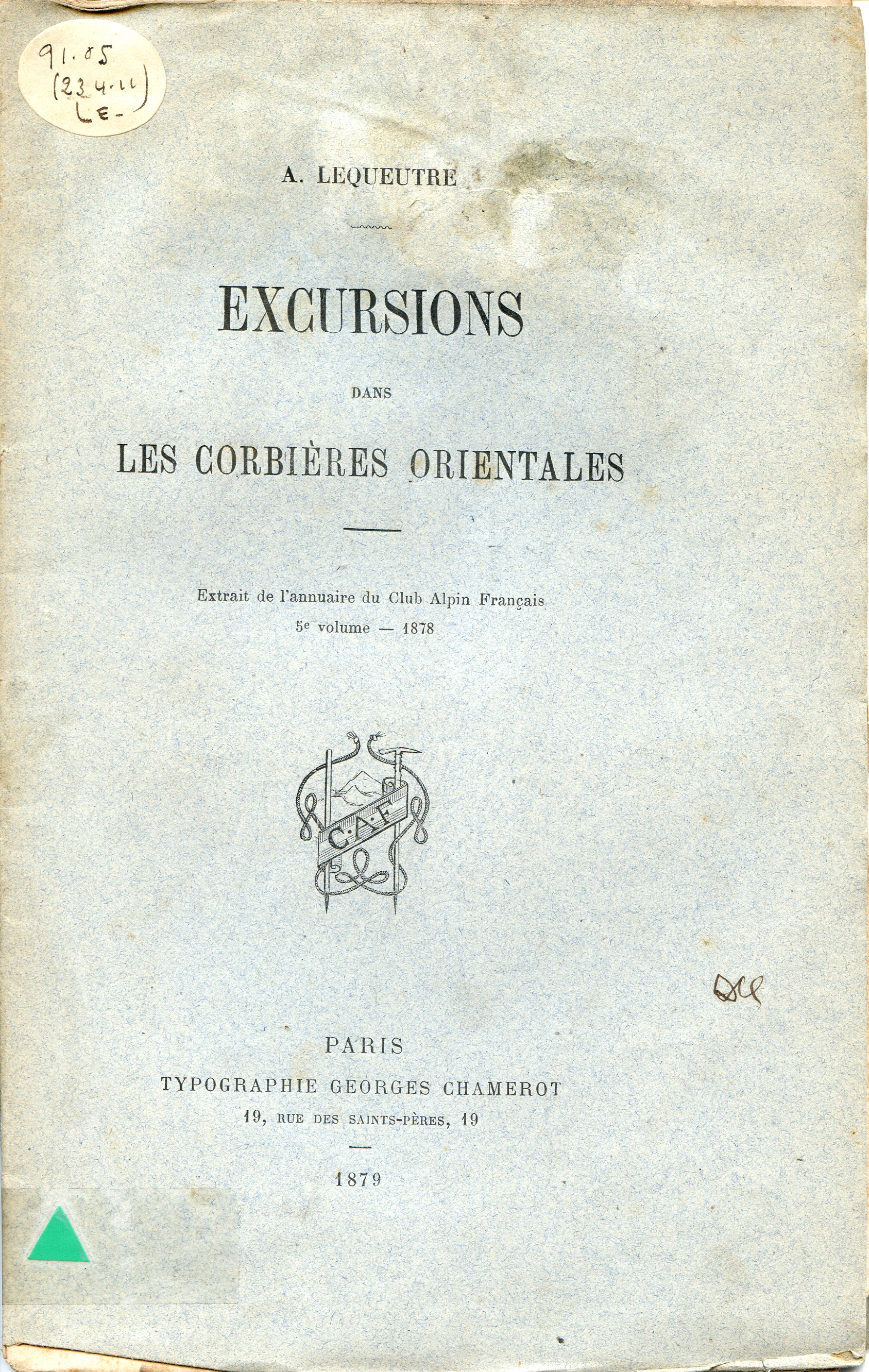 Excursions dans les Corbières Orientales - Portada