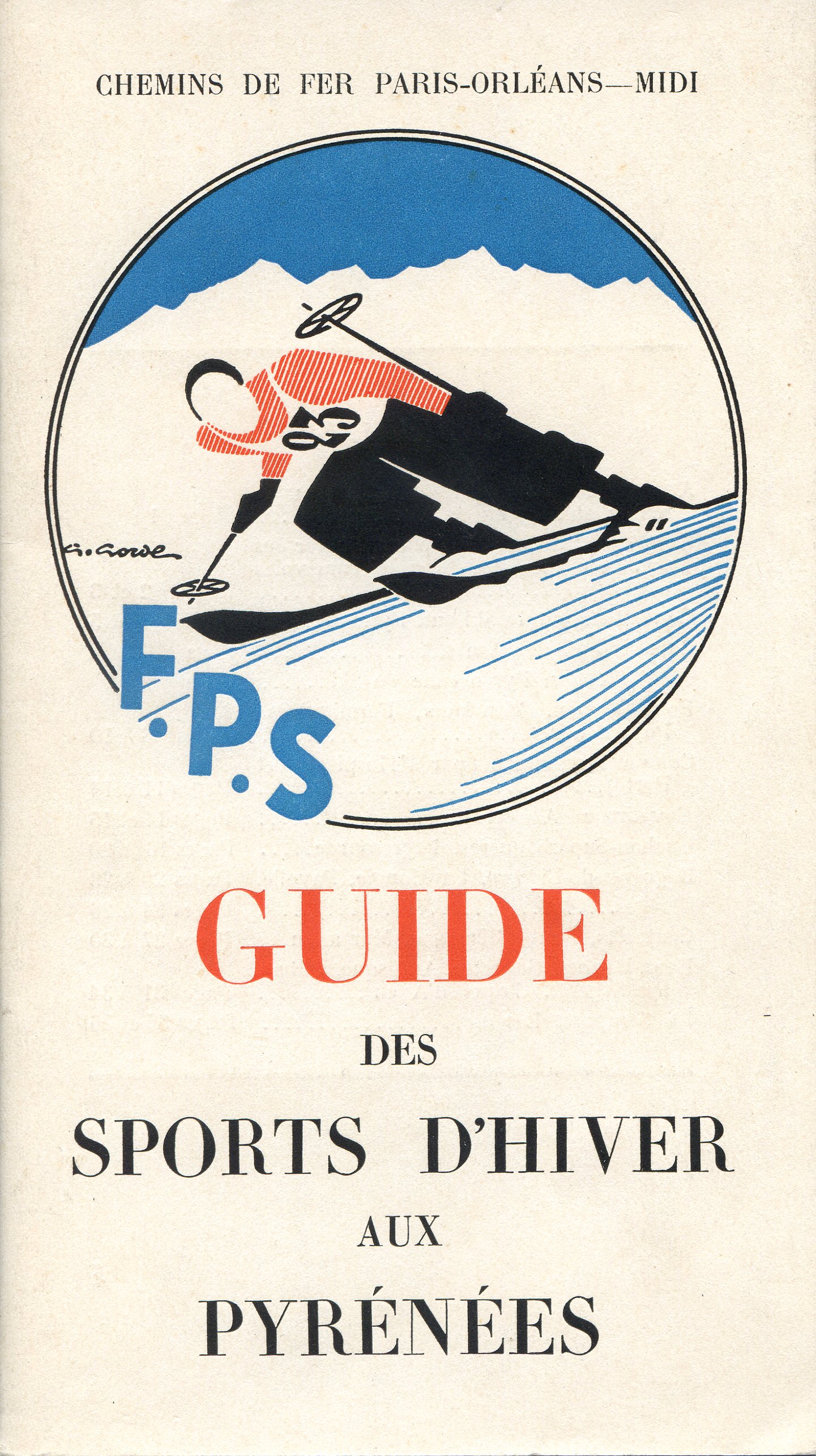 Guide des sports d'hiver aux Pyrénées : Chemins de fer Paris-Orléans-Midi : F.P.S. - Portada