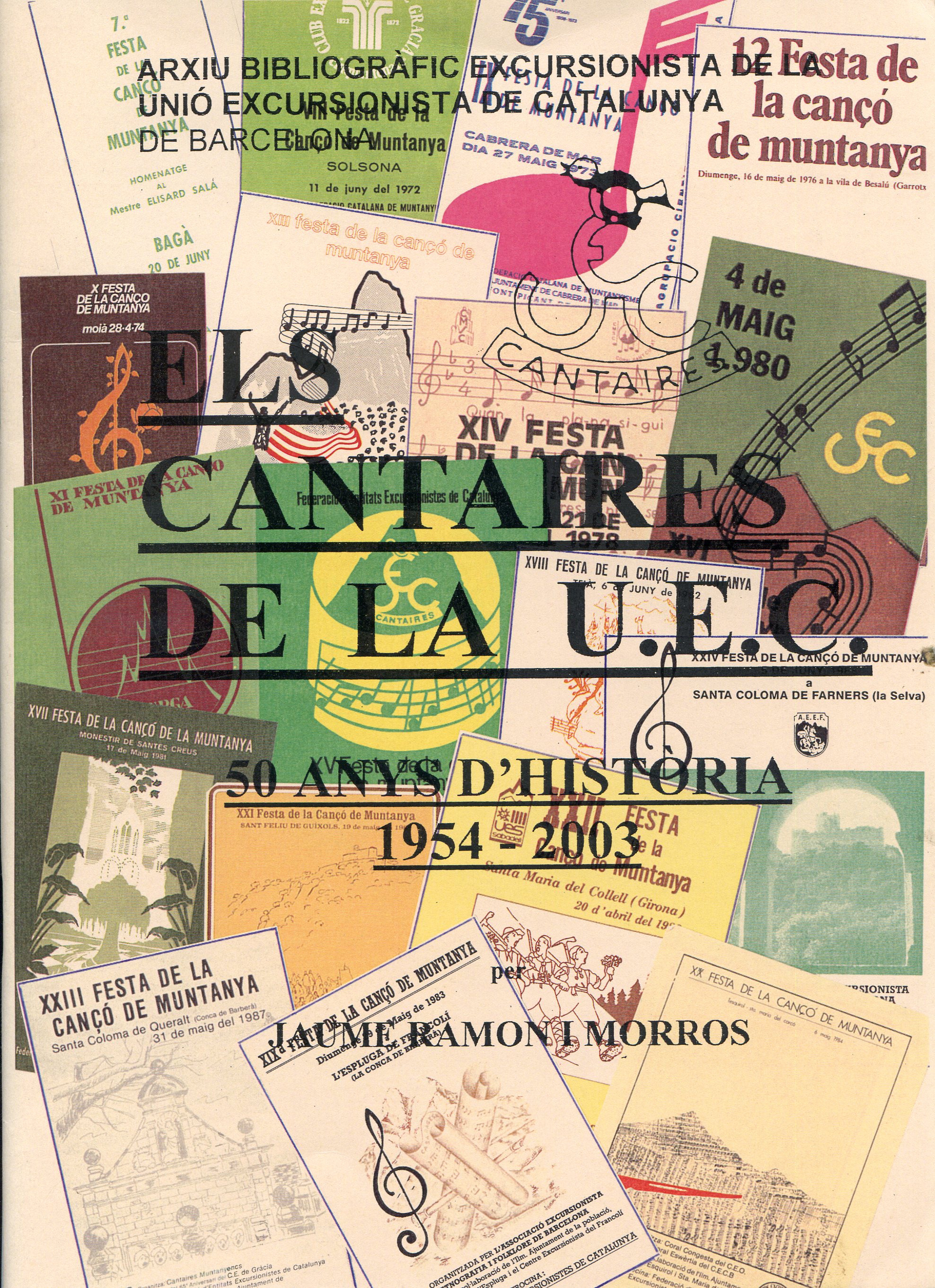 Cantaires de la U.E.C., Els : 50 anys d'història 1954 - 2003 - Portada
