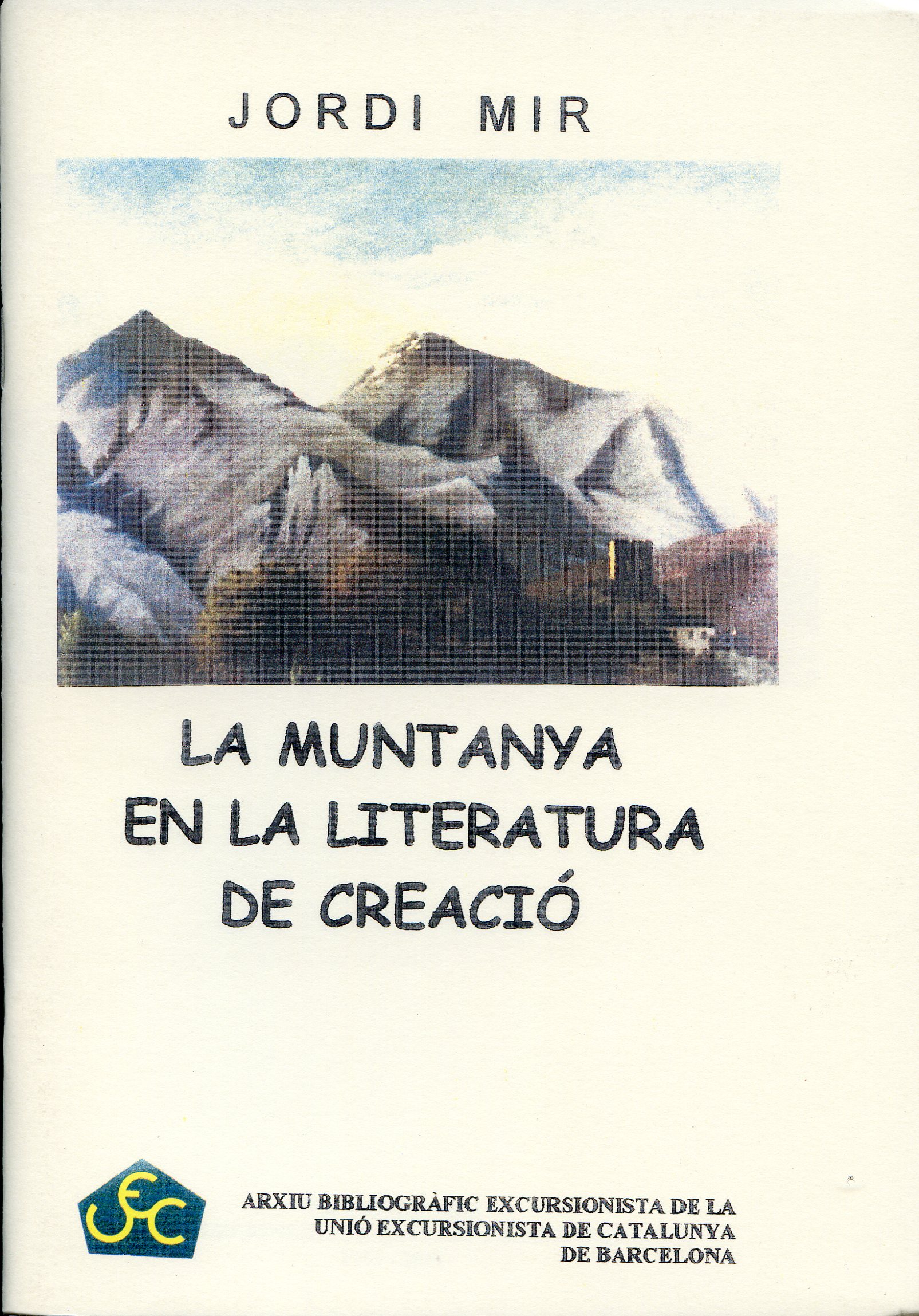 Muntanya en la literatura de creació, La - Portada