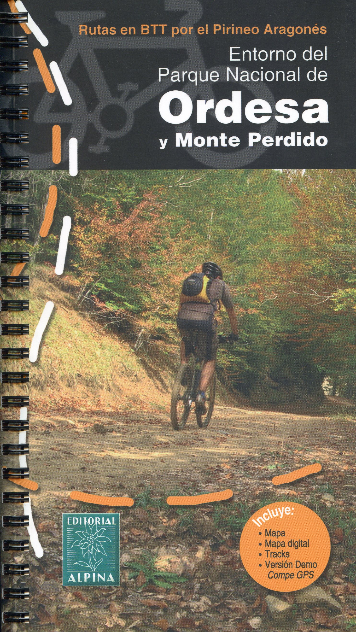 Entorno del Parque Nacional de Ordesa y Monte Perdido Rutas en BTT por el Pirineo Aragonés - Portada