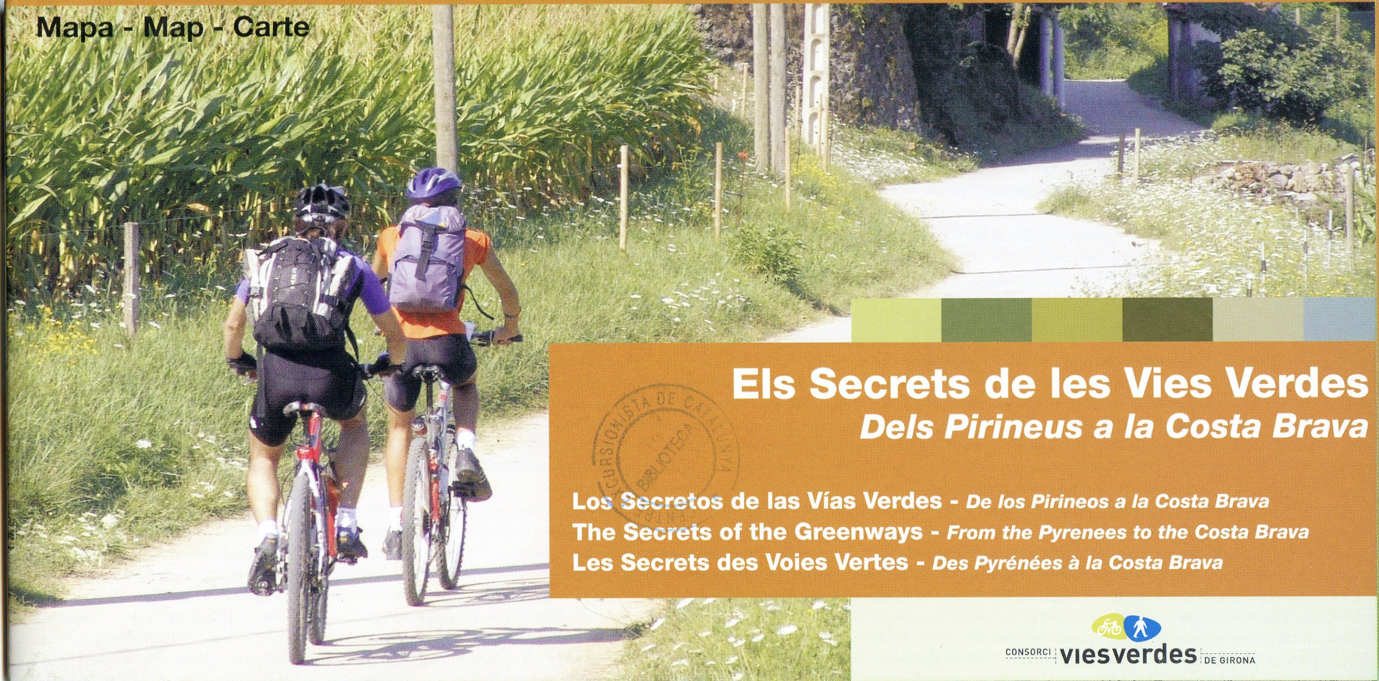 Secrets de les Vies Verdes : Dels Pirineus a la Costa Brava : Mapa - Portada