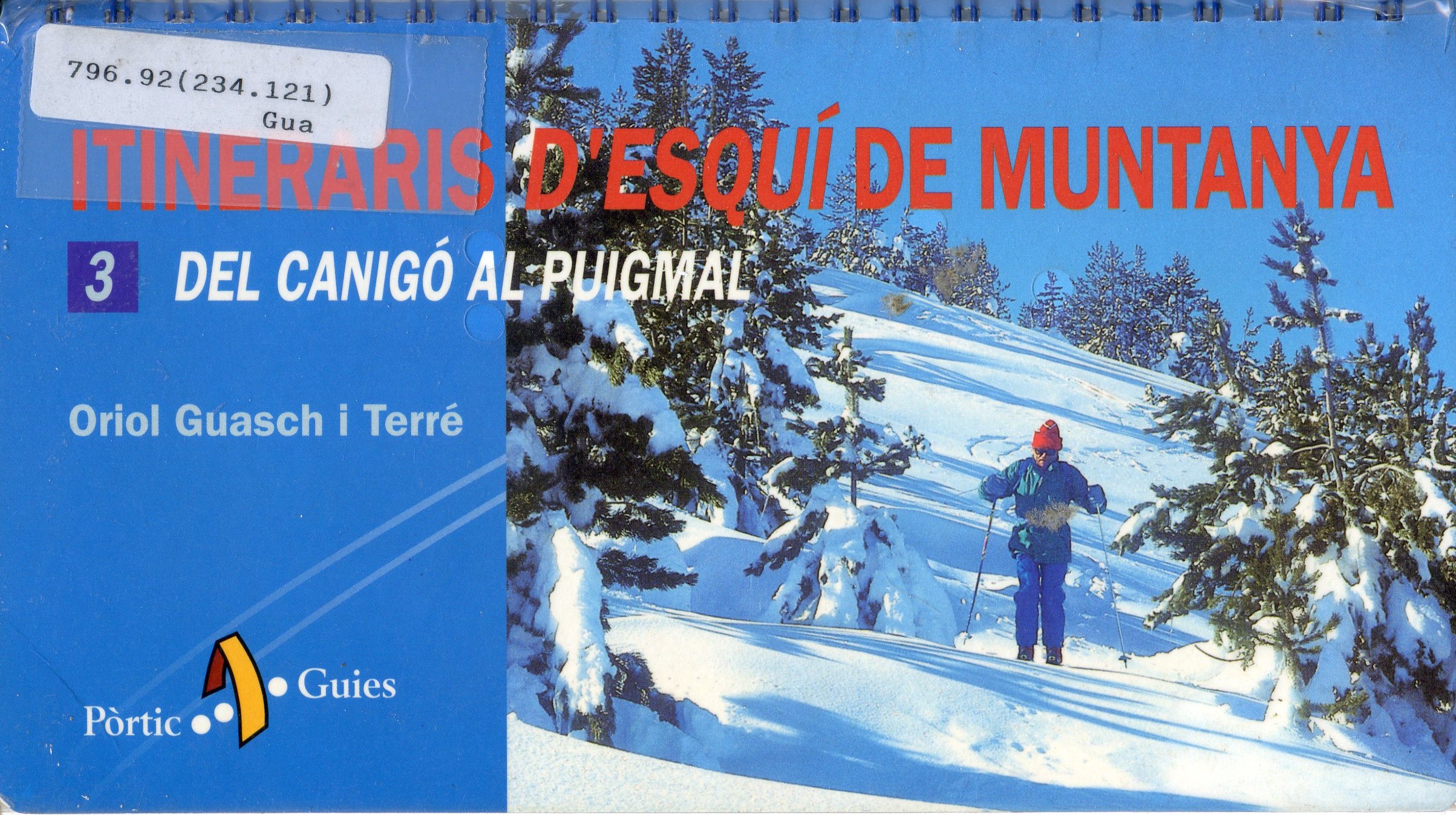 Itineraris d'esquí de muntanya : 3 Del Canigó al Puigmal - Portada