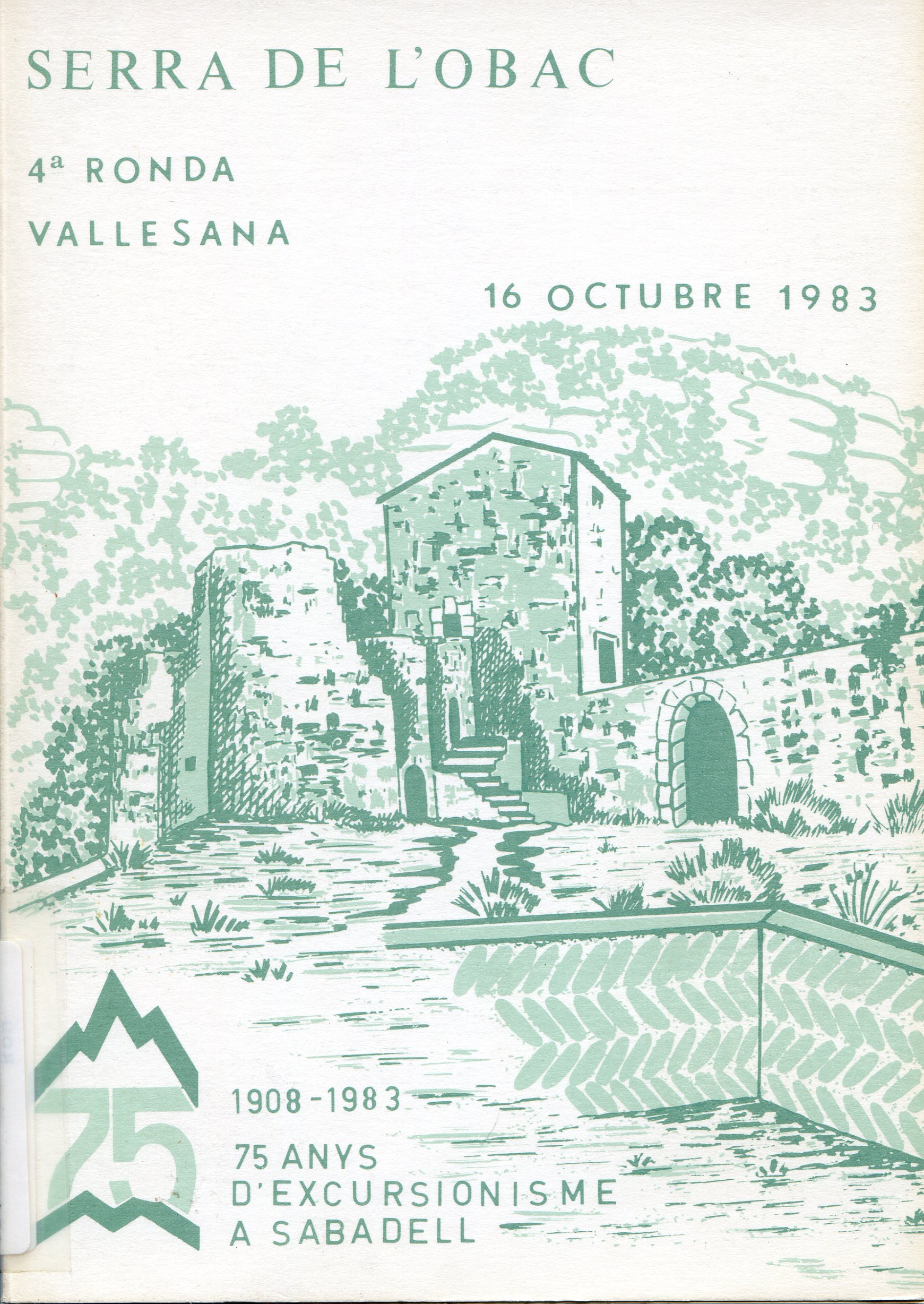 4a Ronda Vallesana : Matadepera : 16 octubre 1983 : Serra de l'Obac - Portada
