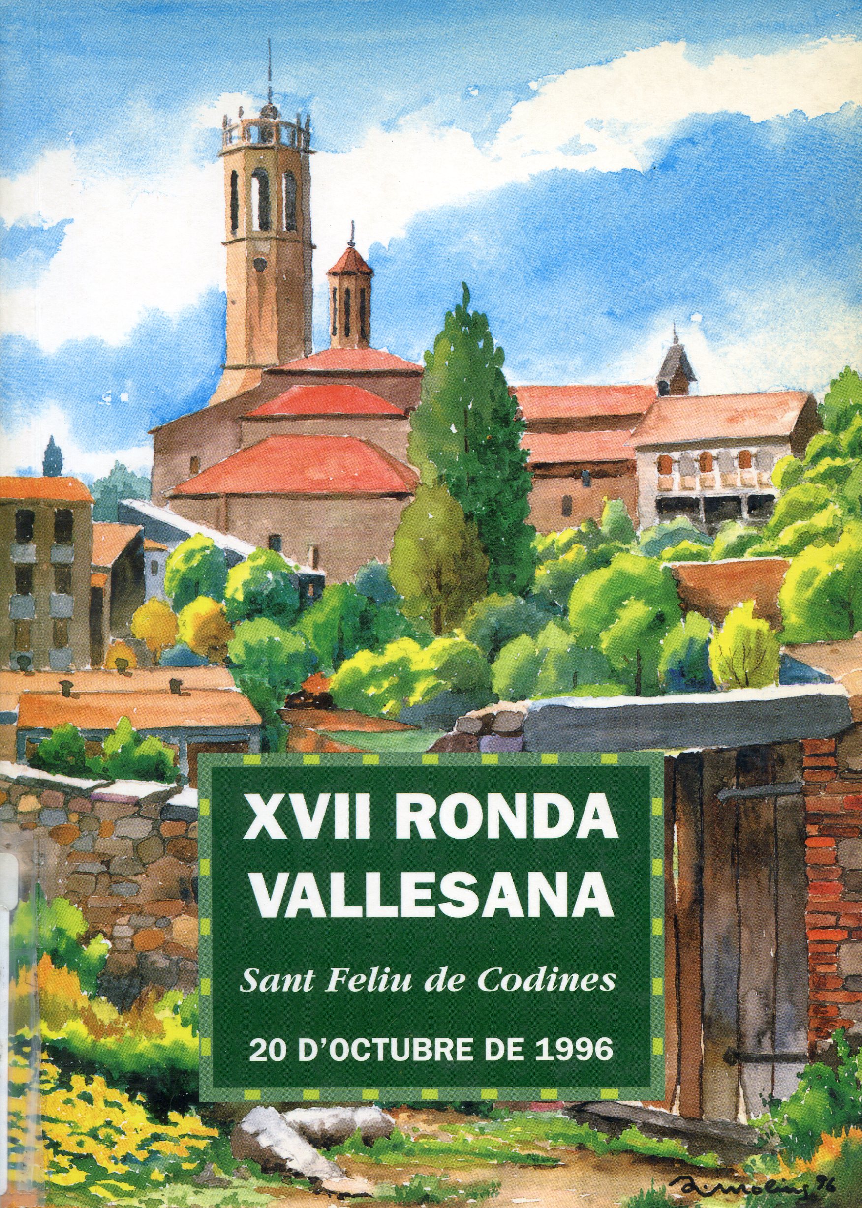 XVII Ronda Vallesana : Sant Feliu de Codines : 20 d'octubre de 1996 - Portada