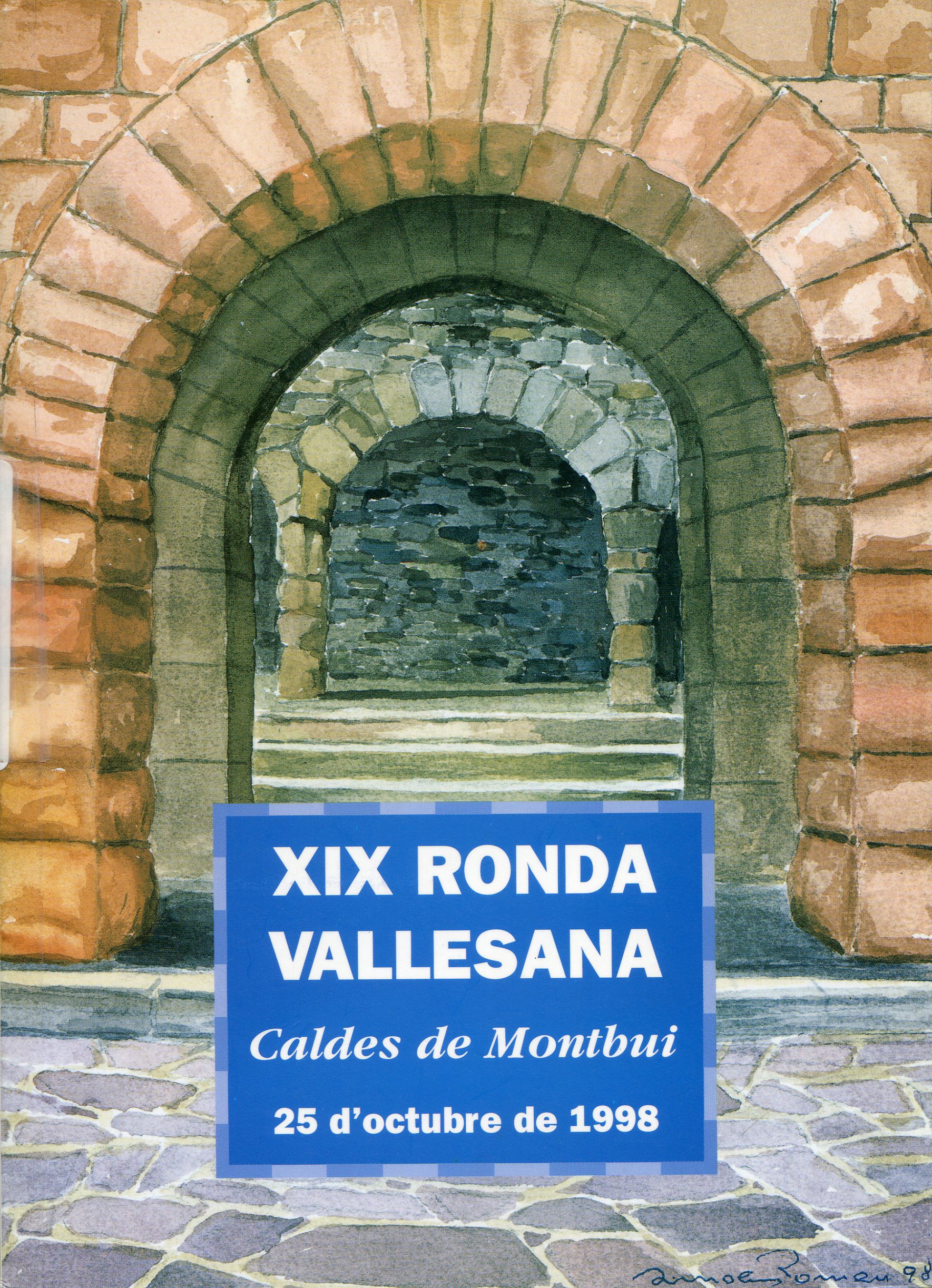 XIX Ronda Vallesana : Caldes de Montbui : 25 d'octubre de 1998 - Portada