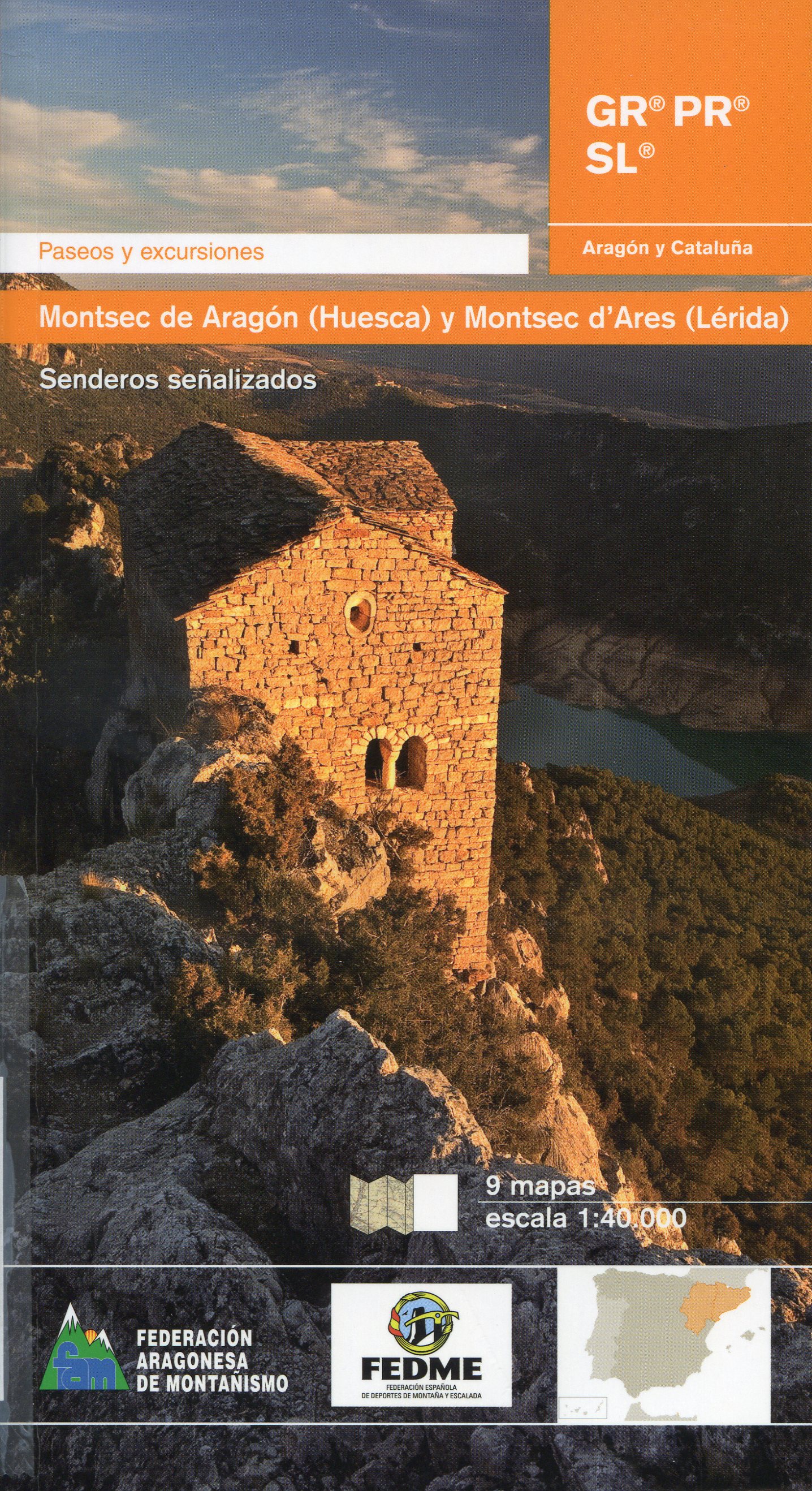 GR PR SL : Paseos y excursiones por el Montsec : Montsec de Aragón (Huesca) y Montsec d'Ares (Lérida) : Senderos señalizados - Portada