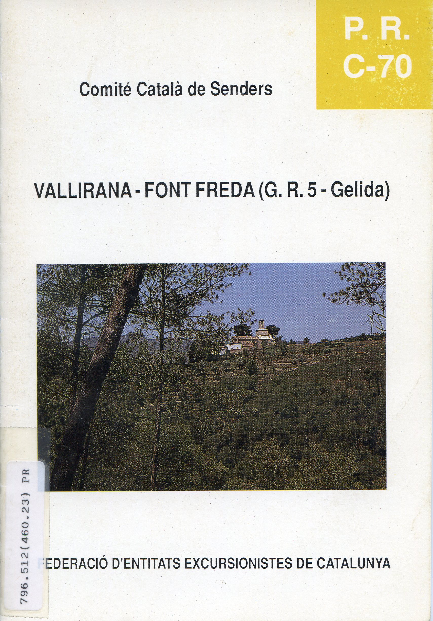 P.R. C-70 Vallirana - Font Freda (G.R. 5 - Gelida) - Portada